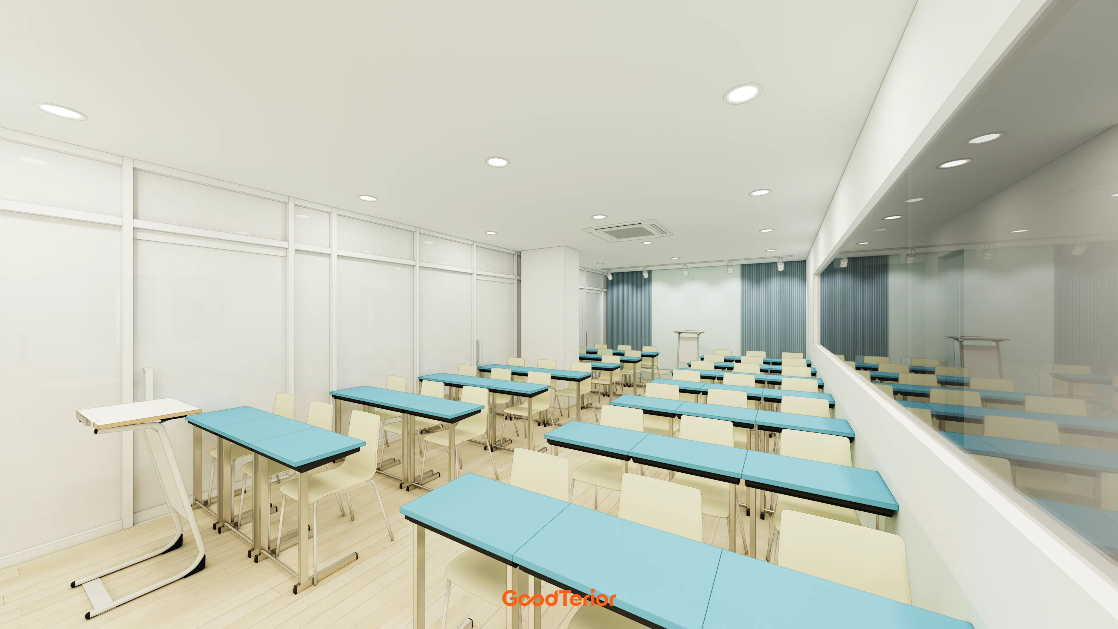 수원 영통 90평대 대형학원 인테리어 디자인 11번 컷