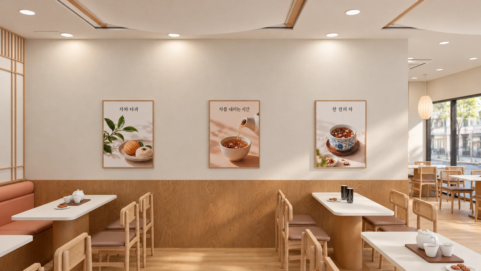 시흥 38평 프랜차이즈 찻집 인테리어 B타입 디자인 15번 컷