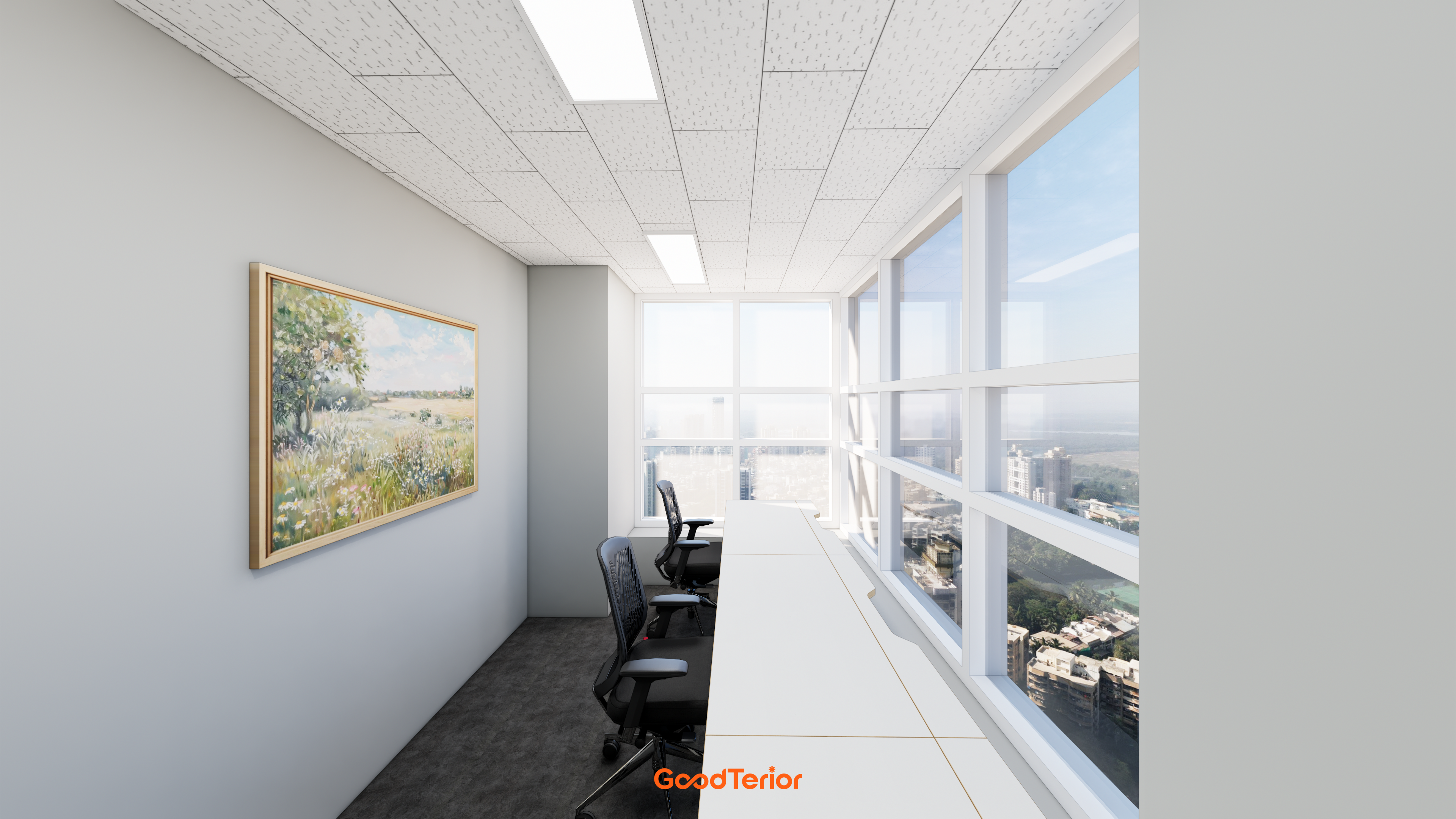 마곡 82평 공유오피스 인테리어 디자인 19번 컷