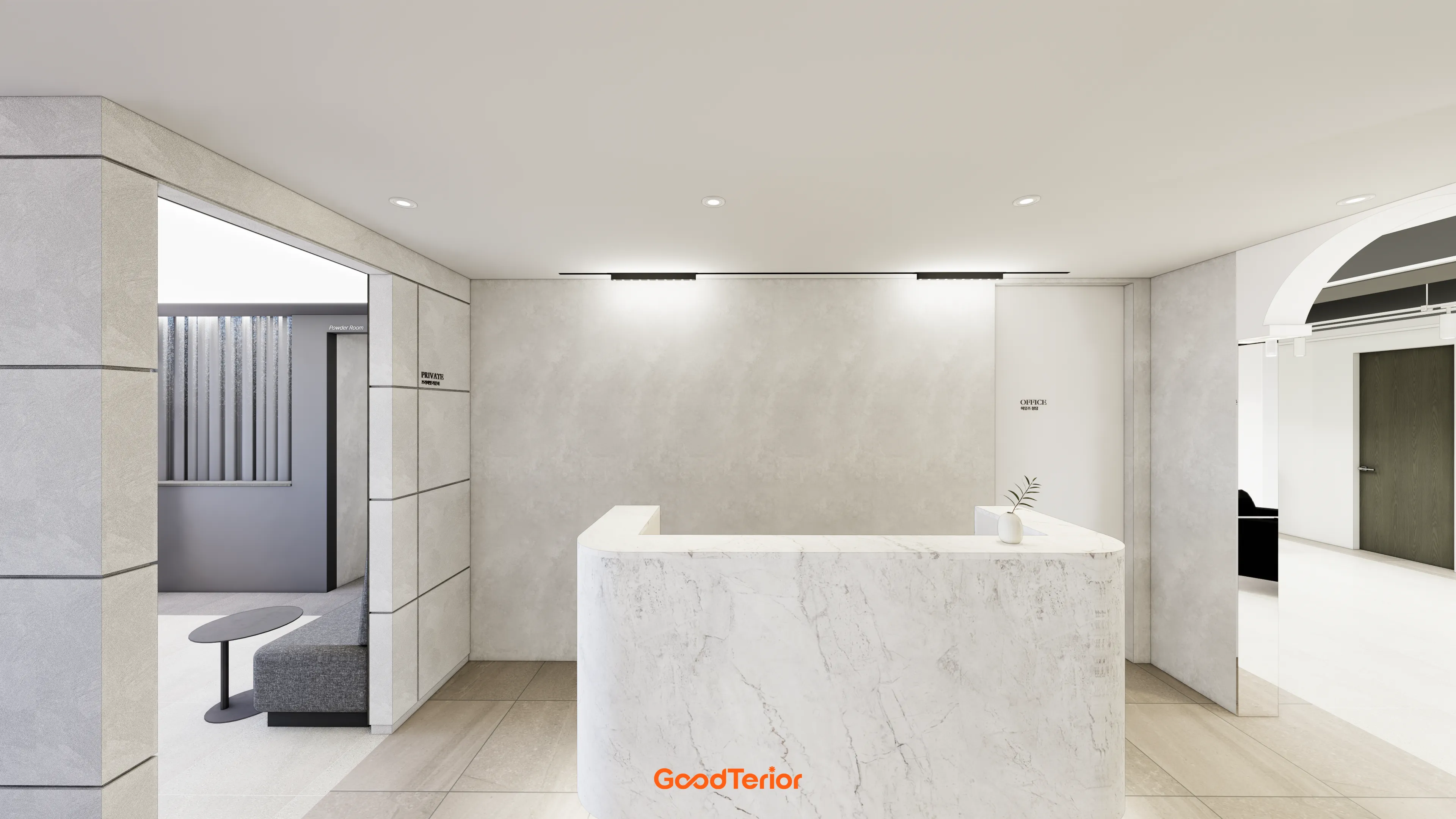 철산 46평 미용실 인테리어 디자인 2번 컷