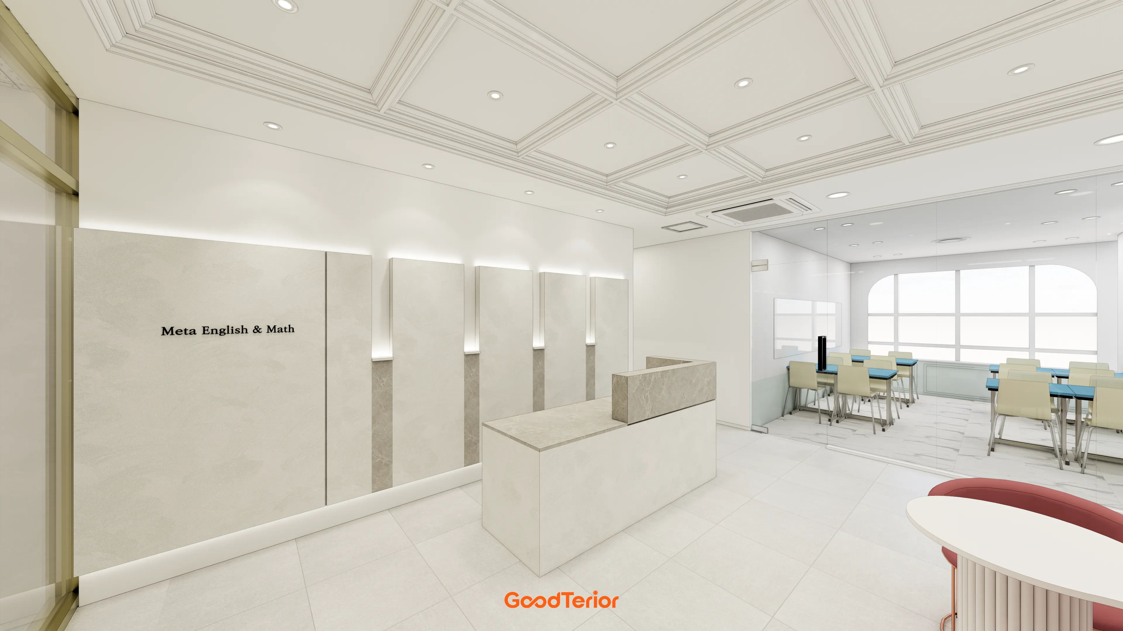 수원 영통  90평대 대형학원 인테리어 대표 이미지