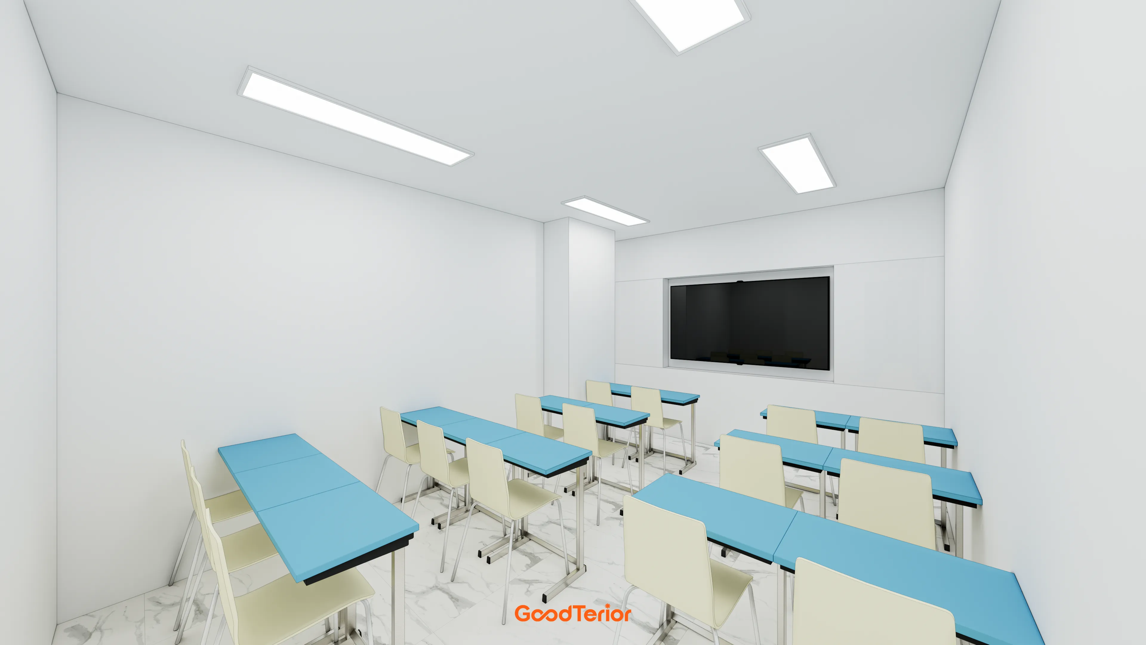 수원 영통 90평대 대형학원 인테리어 디자인 19번 컷