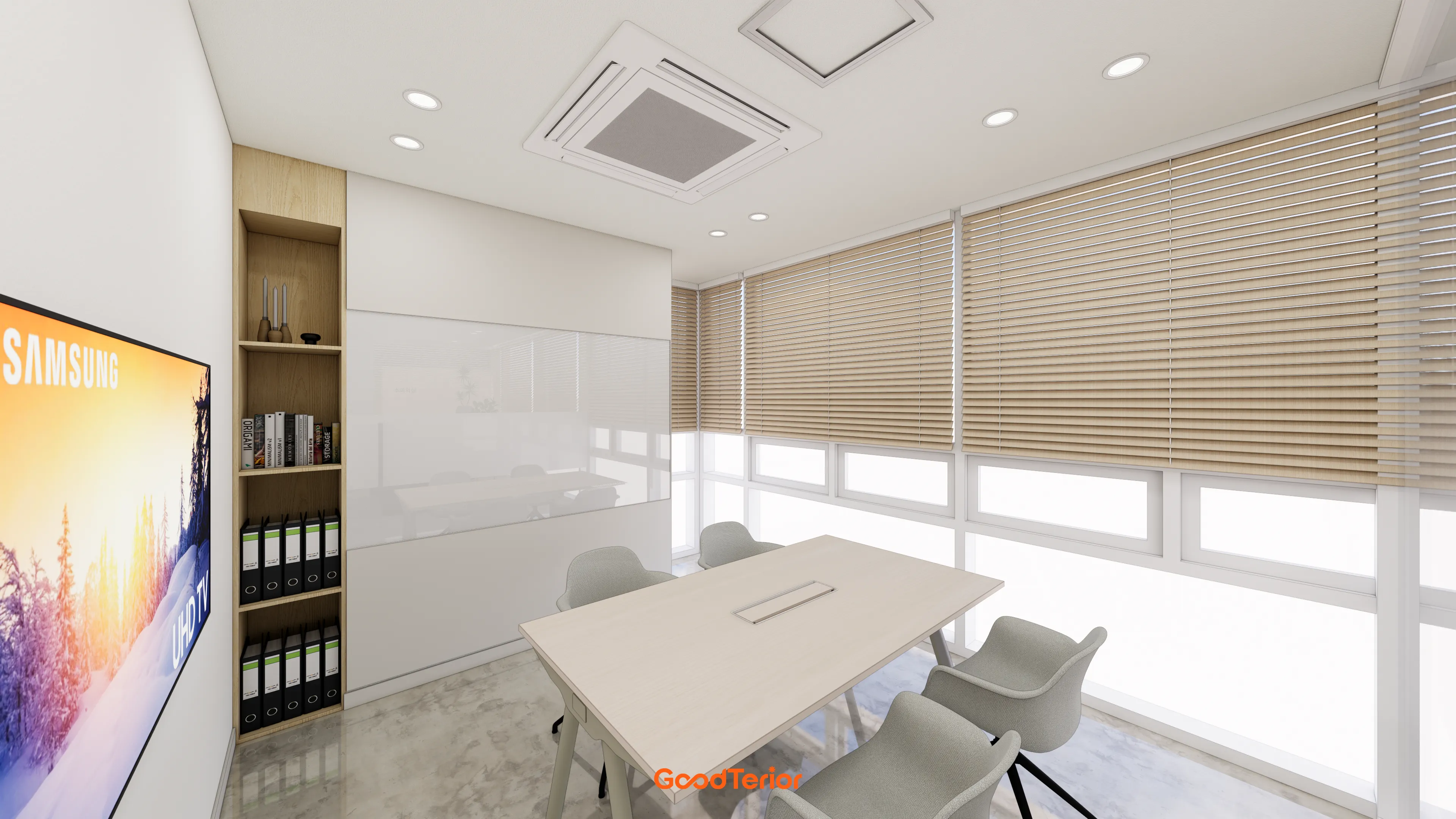 평택 35평 사무실 인테리어 디자인 1번 컷