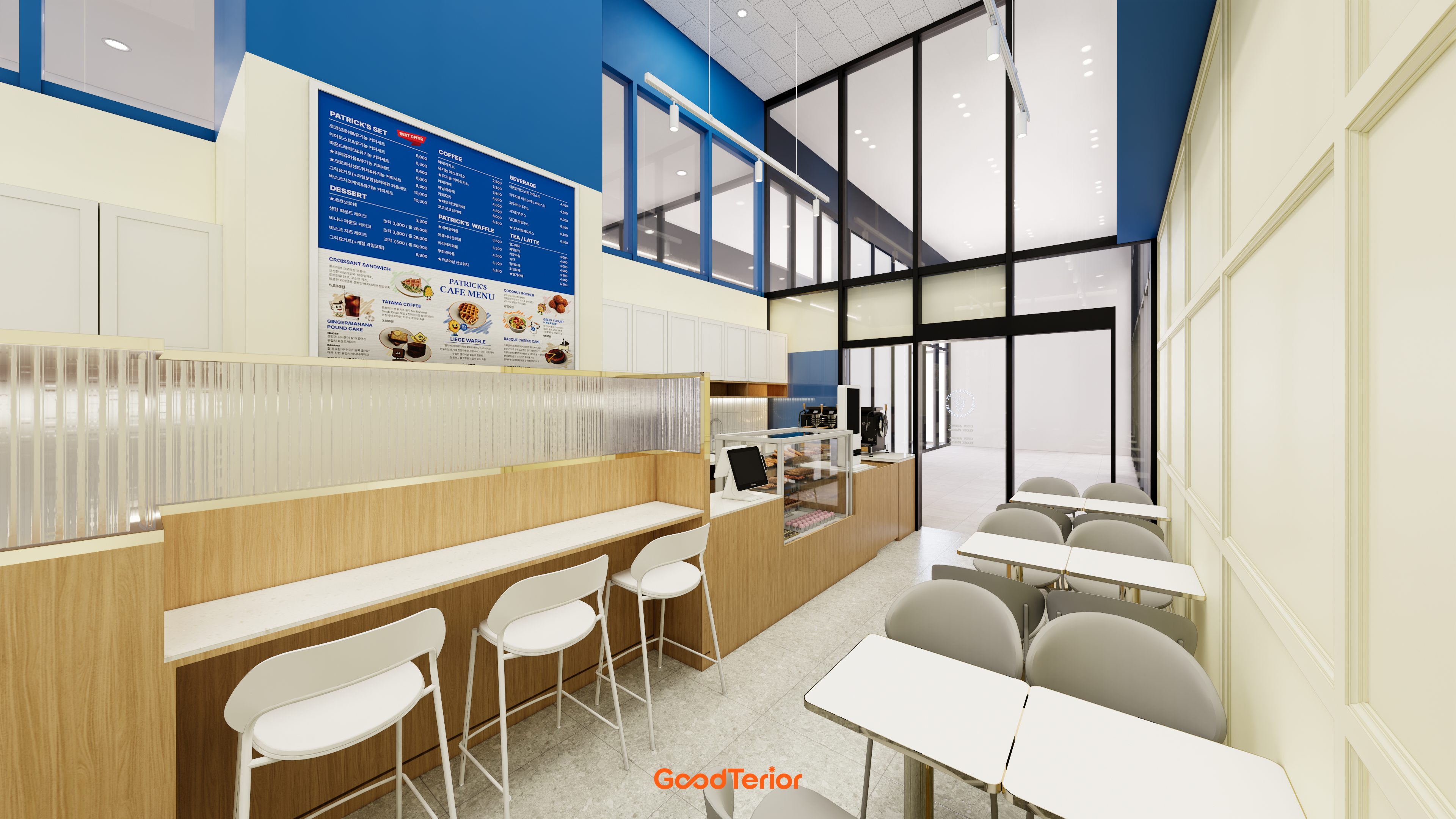 마곡 패트릭스와플 카페 인테리어 디자인 7번 컷