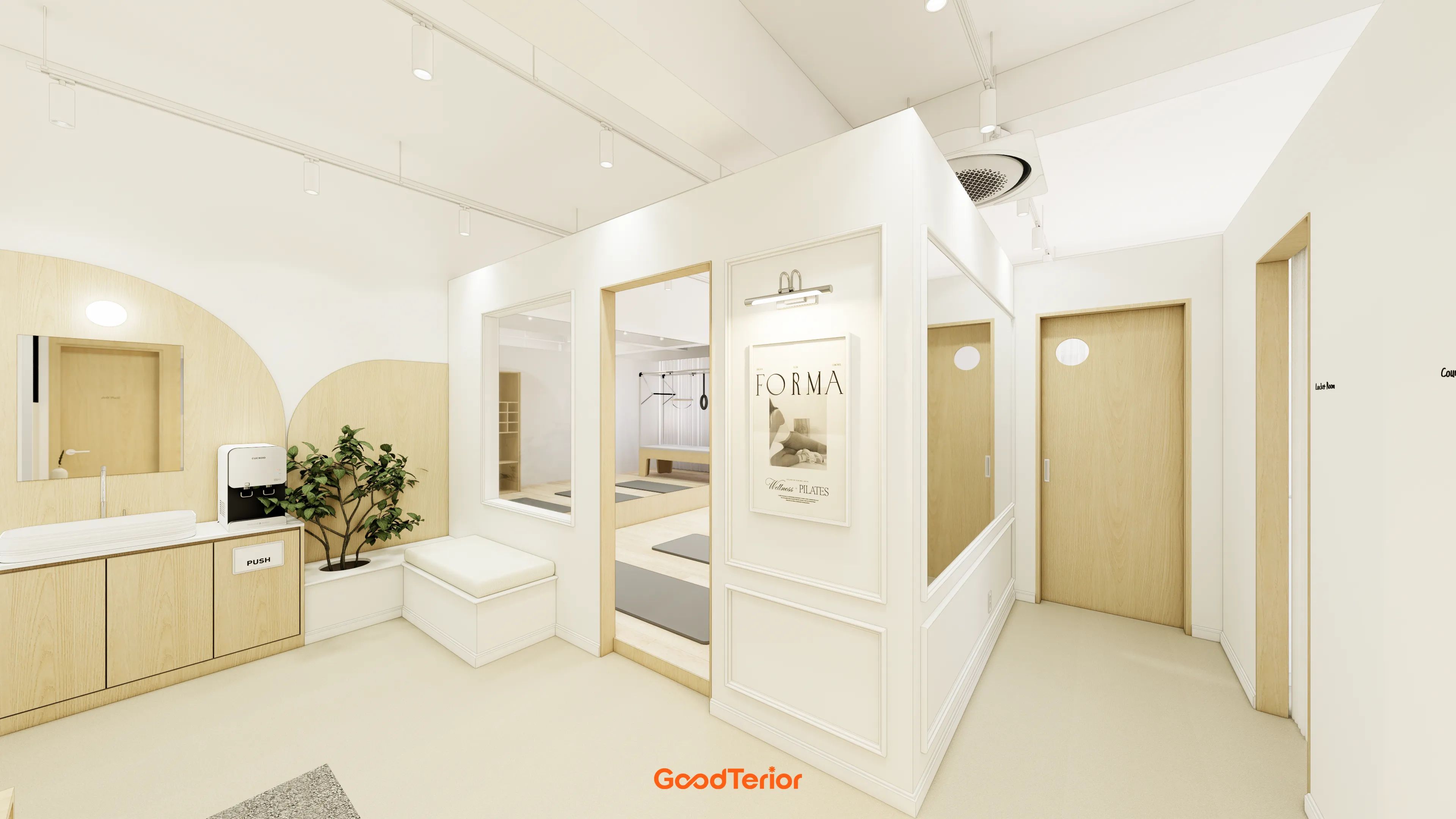 안양 21평 요가&필라테스 인테리어 디자인 2번 컷