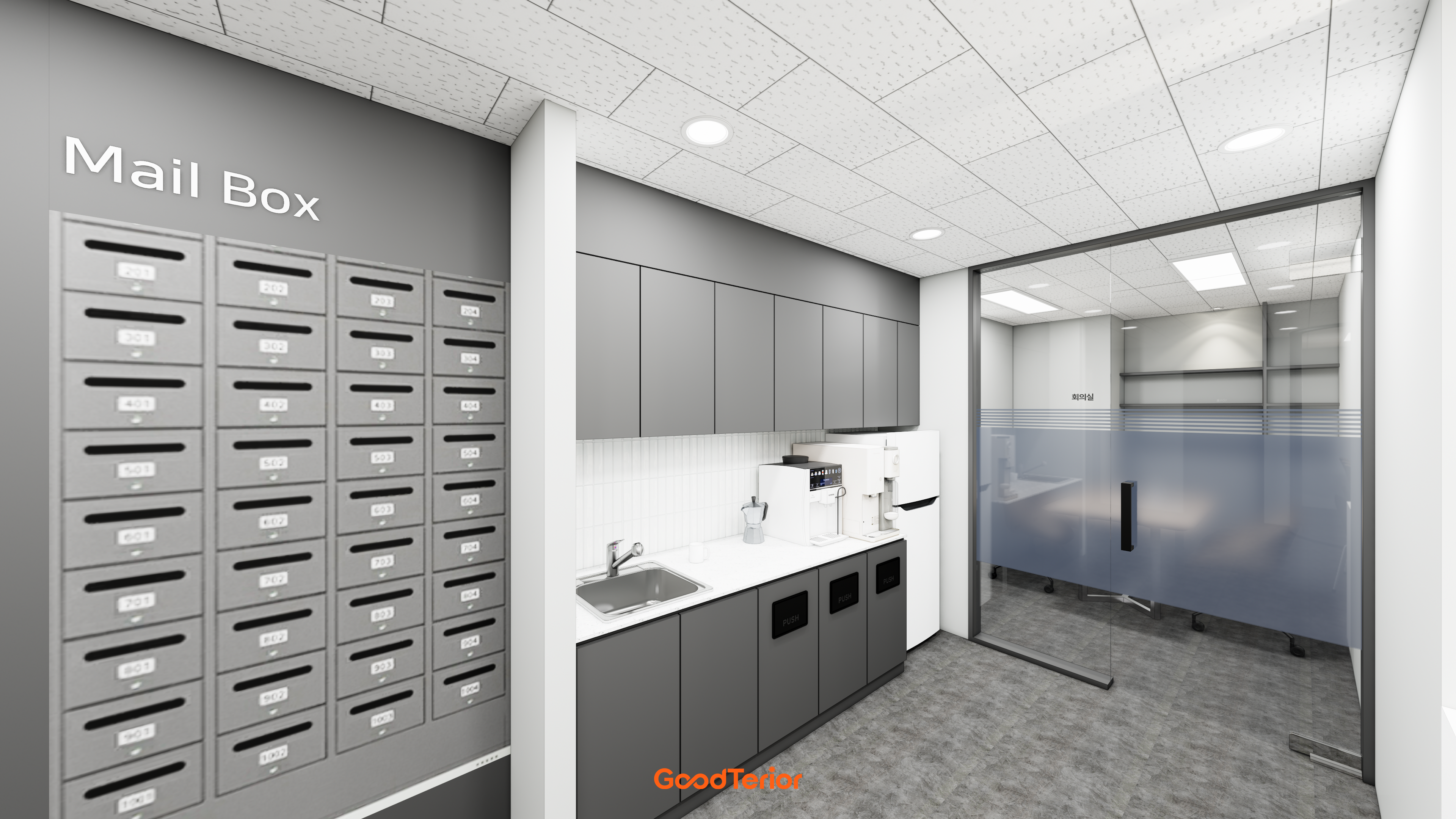 마곡 82평 공유오피스 인테리어 디자인 7번 컷