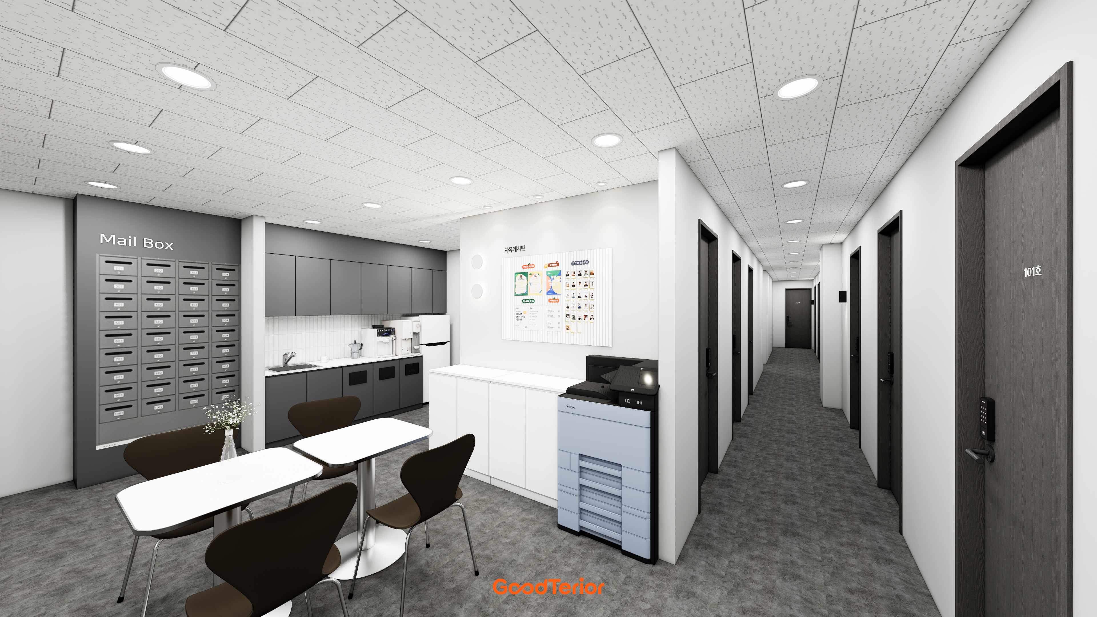 마곡 82평 공유오피스 인테리어 디자인 6번 컷