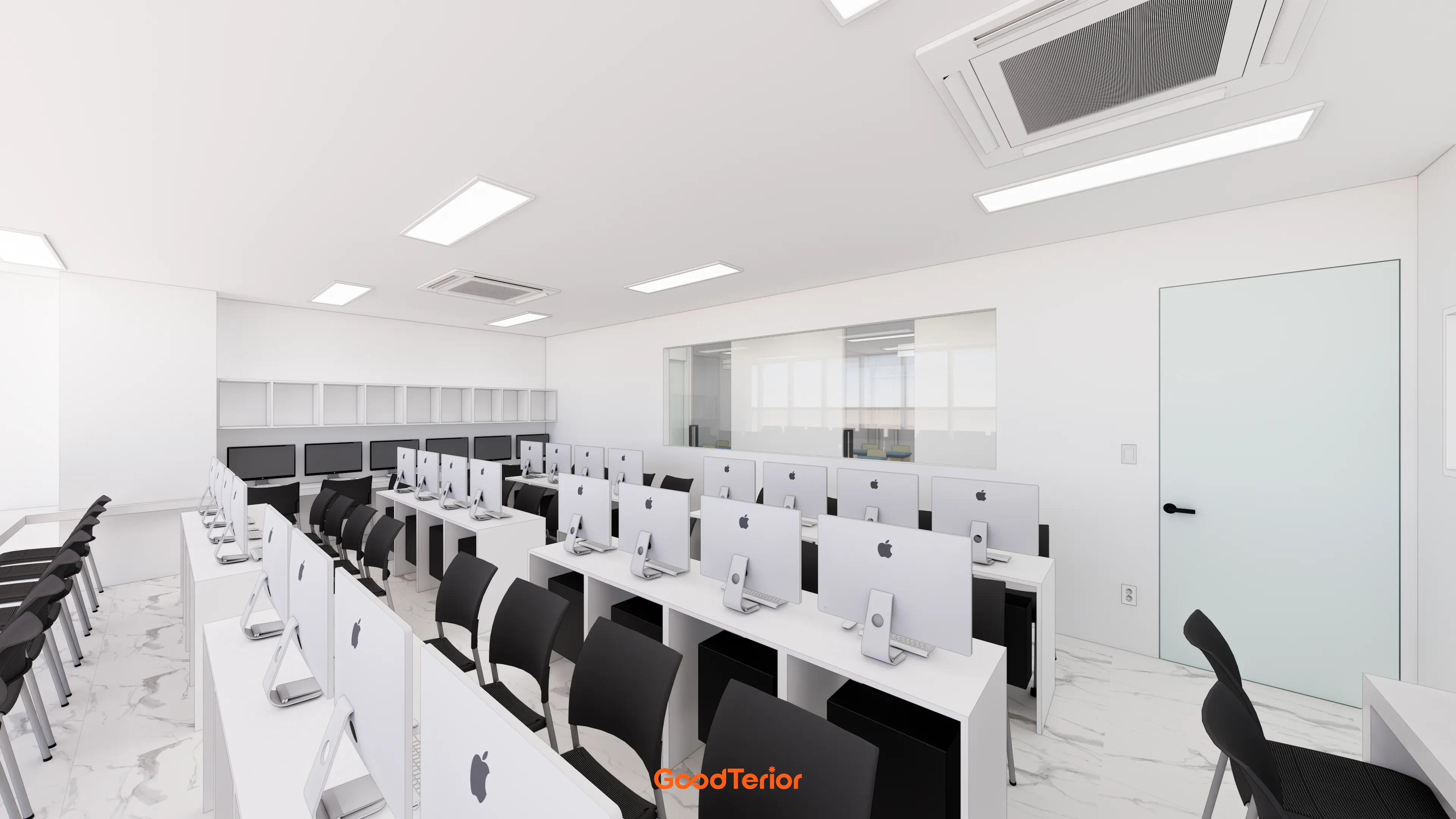 수원 영통 90평대 대형학원 인테리어 디자인 14번 컷