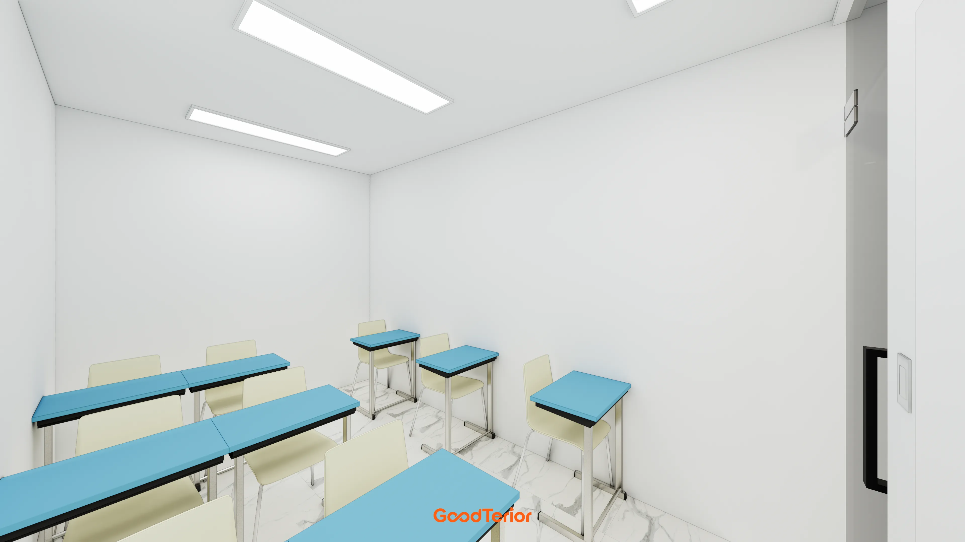 수원 영통 90평대 대형학원 인테리어 디자인 16번 컷