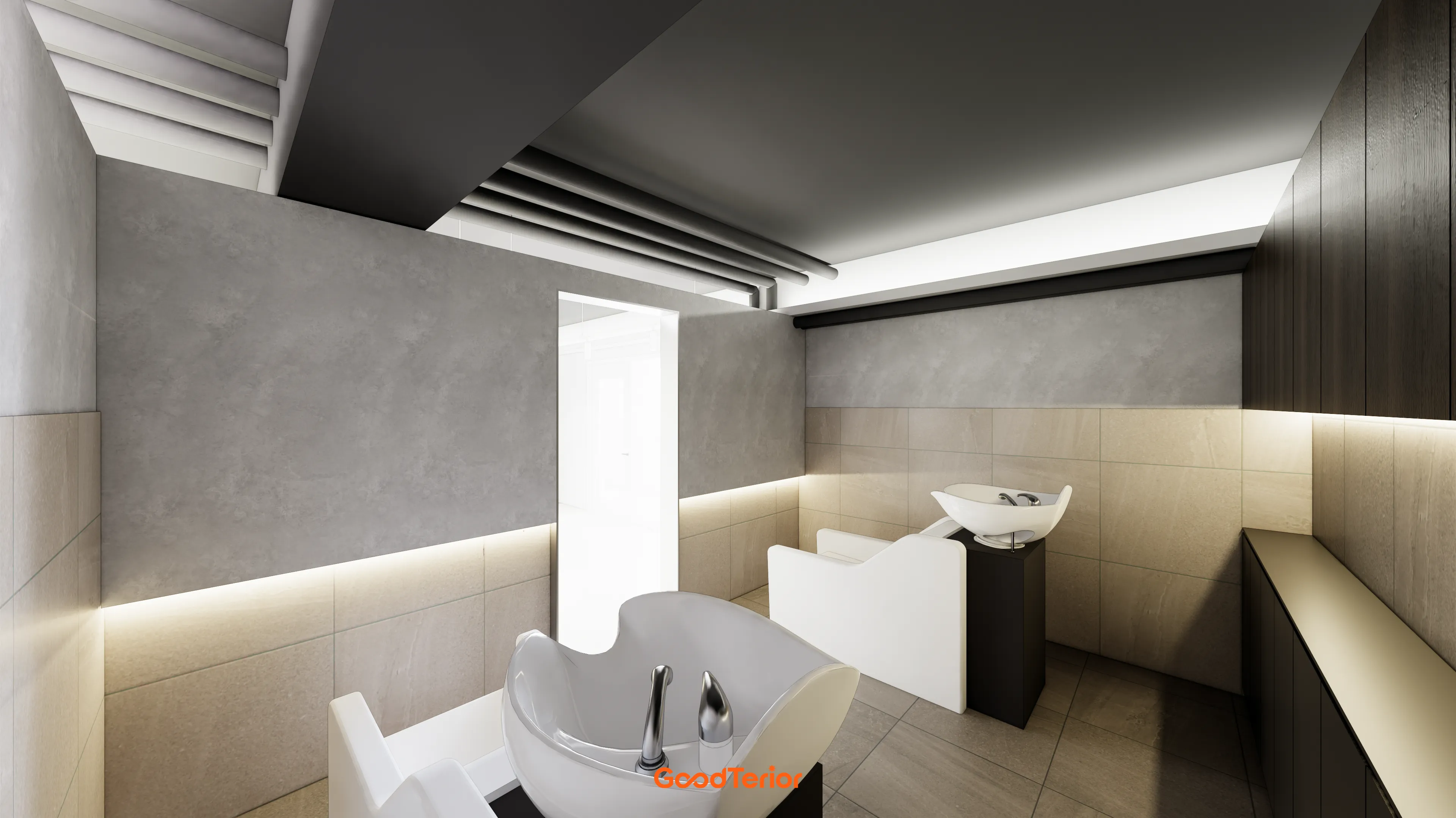 철산 46평 미용실 인테리어 디자인 27번 컷