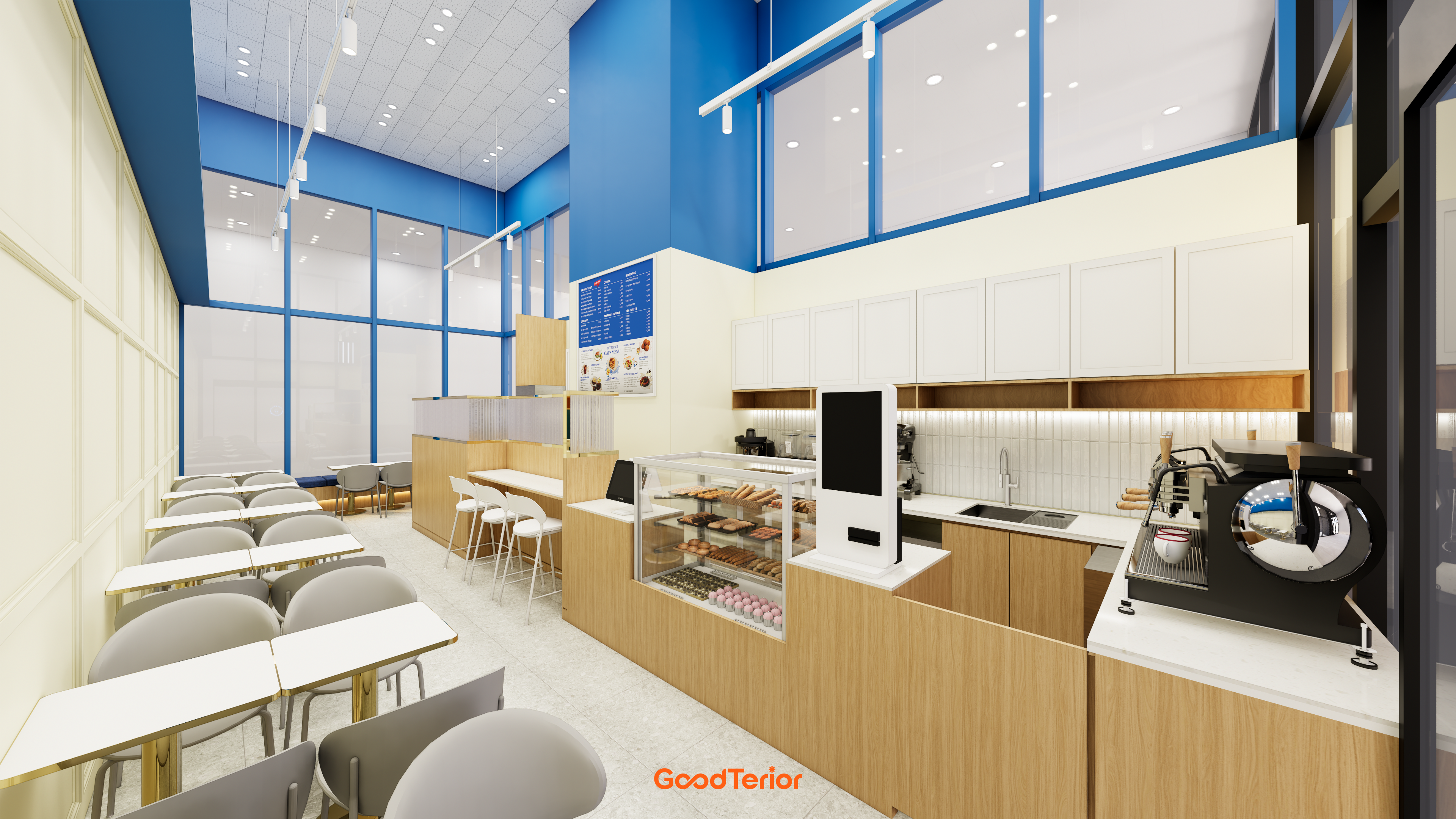 마곡 패트릭스와플 카페 인테리어 디자인 6번 컷