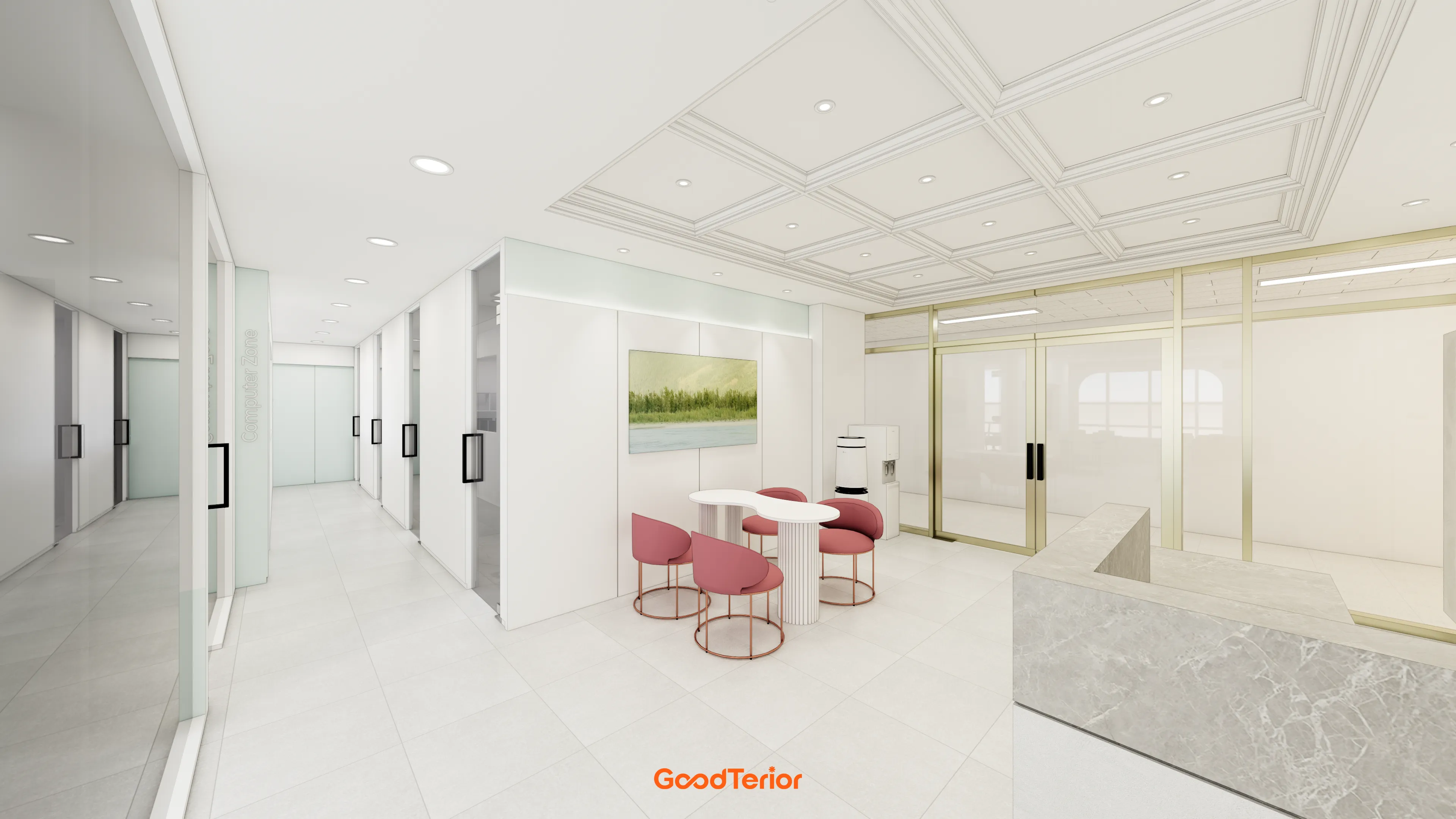 수원 영통 90평대 대형학원 인테리어 디자인 5번 컷