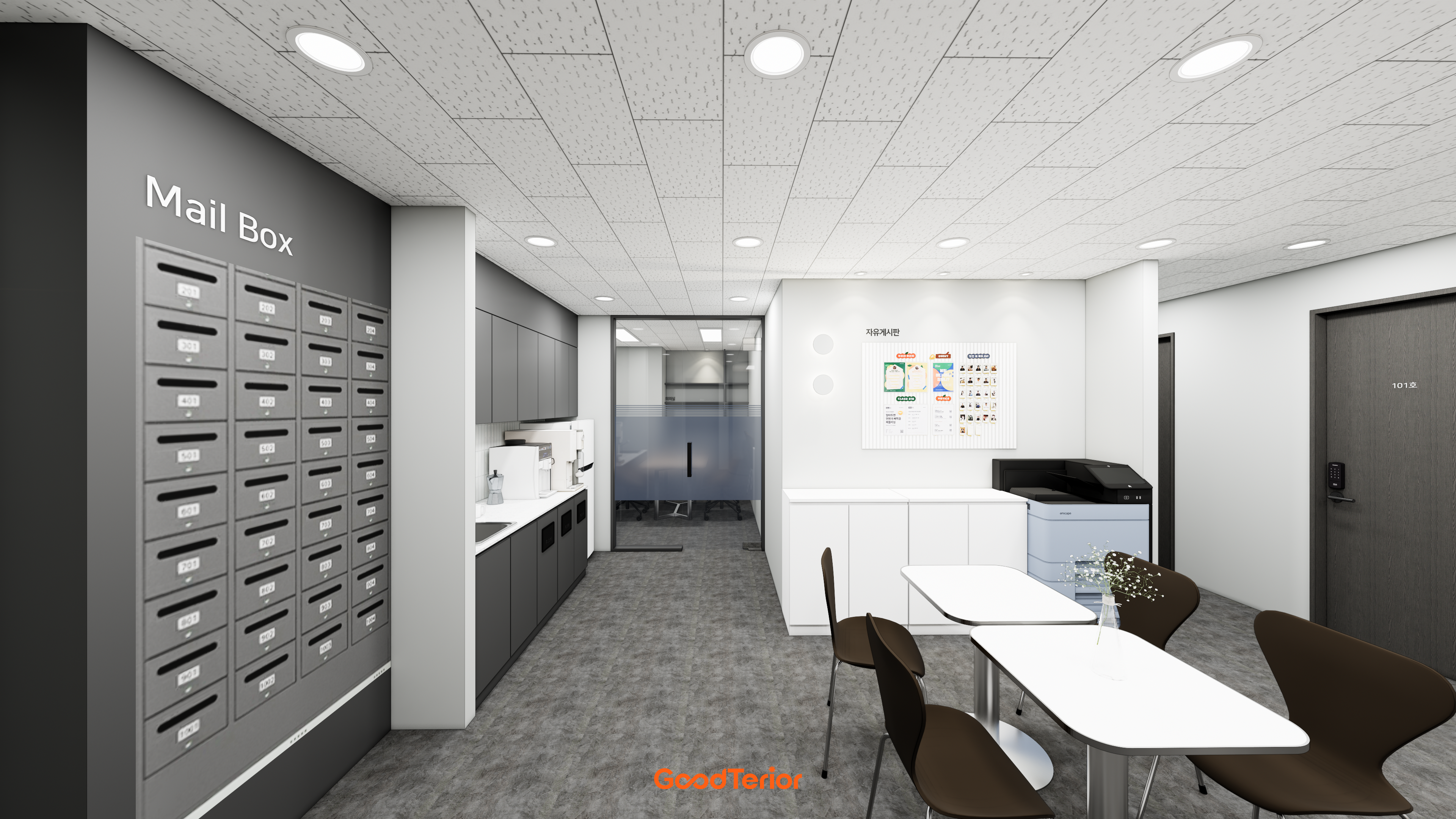 마곡 82평 공유오피스 인테리어 디자인 5번 컷