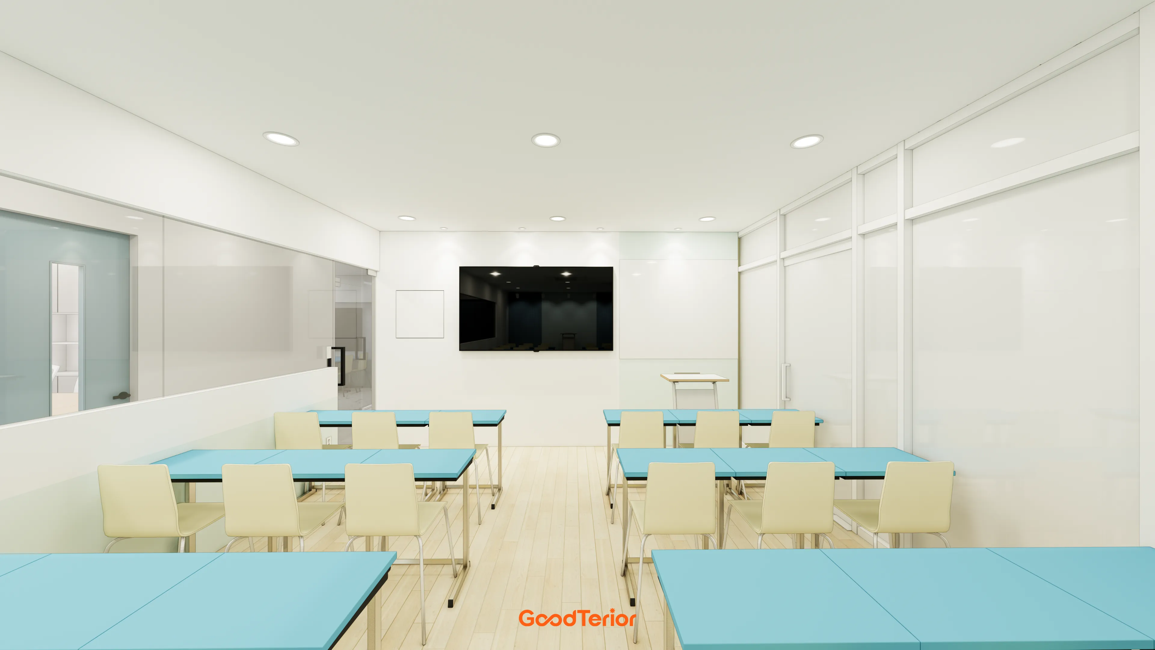 수원 영통 90평대 대형학원 인테리어 디자인 12번 컷