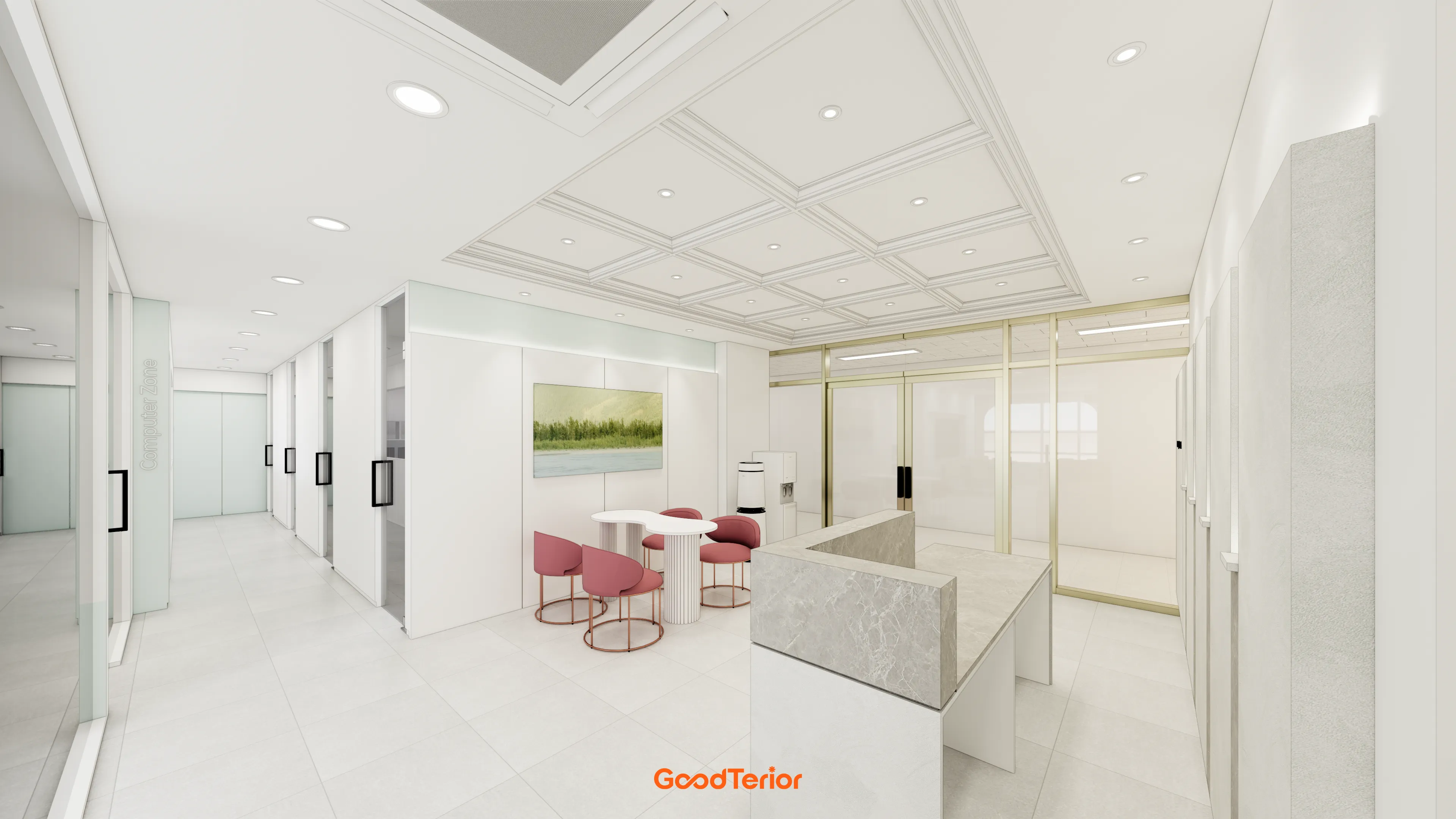 수원 영통 90평대 대형학원 인테리어 디자인 20번 컷