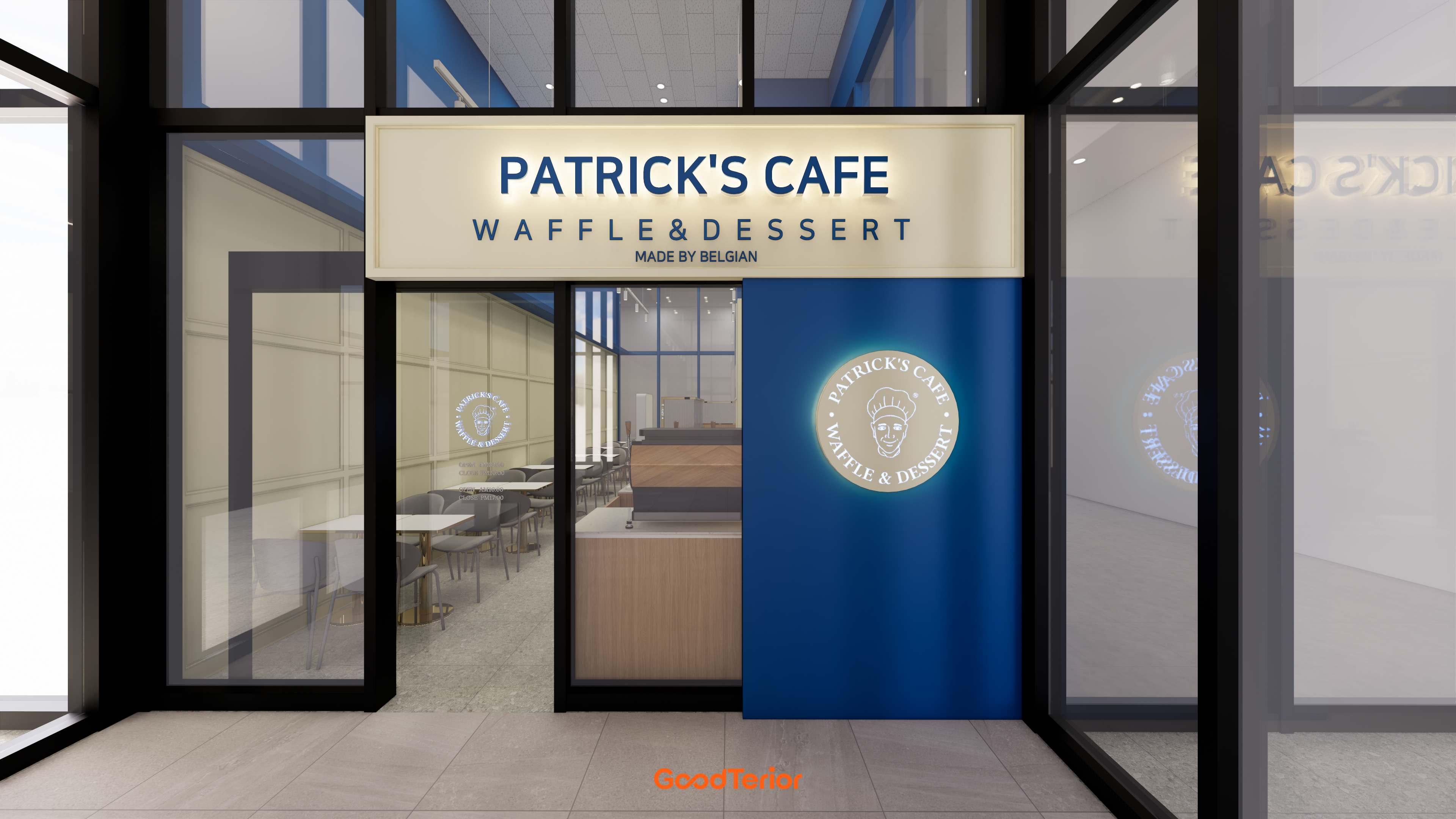 마곡 패트릭스와플 카페 인테리어 디자인 1번 컷