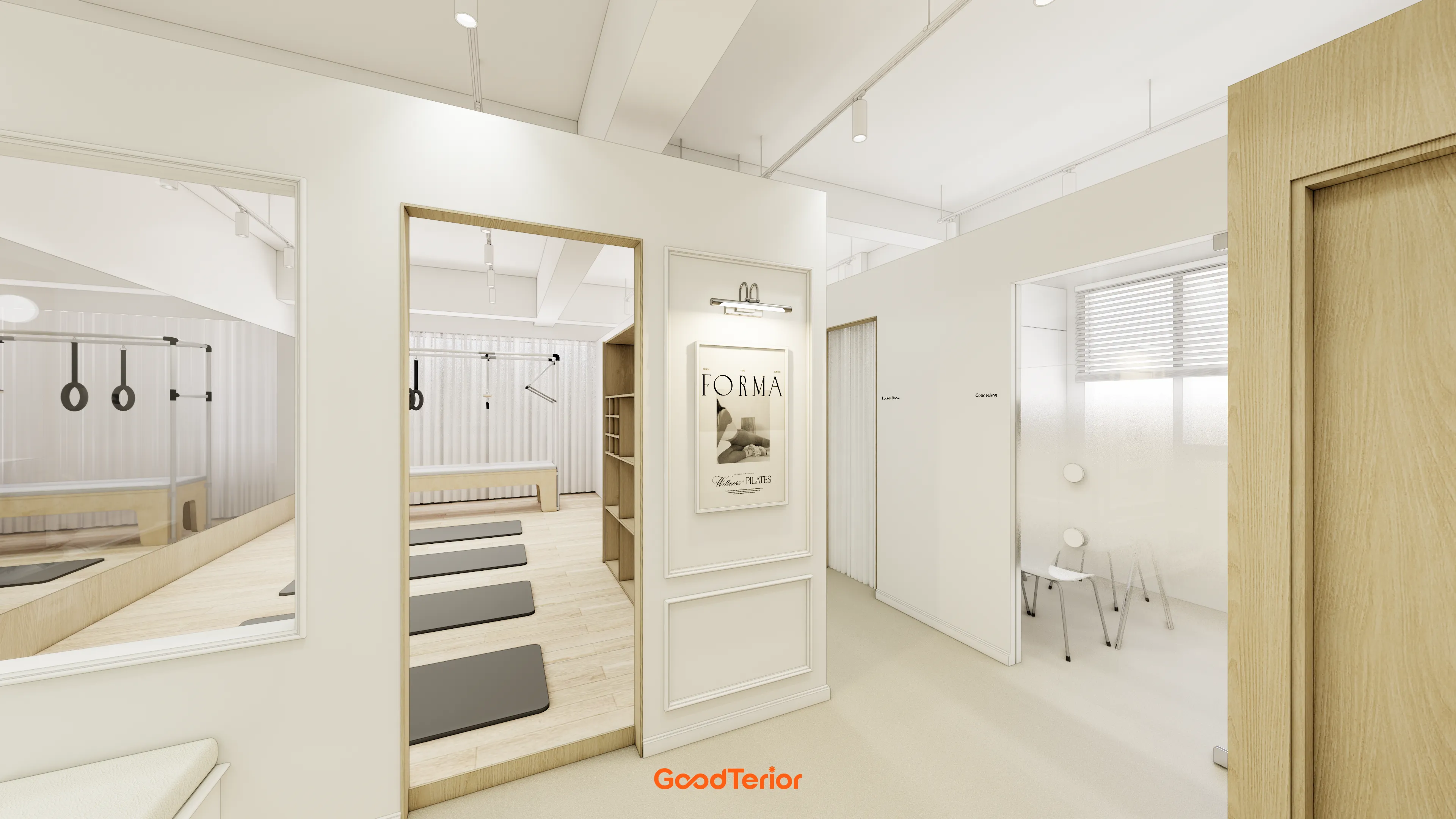 안양 21평 요가&필라테스 인테리어 디자인 3번 컷