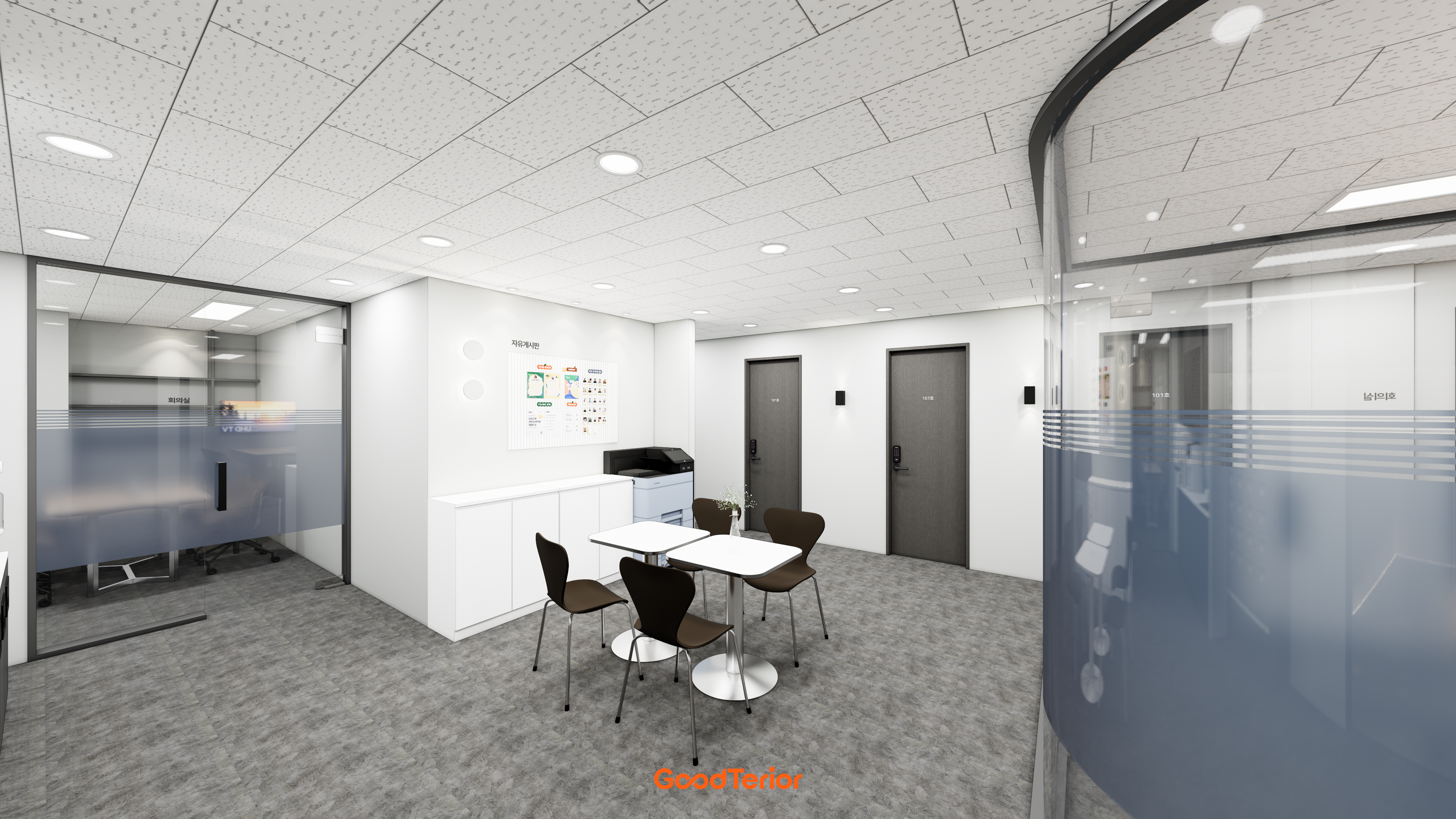 마곡 82평 공유오피스 인테리어 디자인 4번 컷