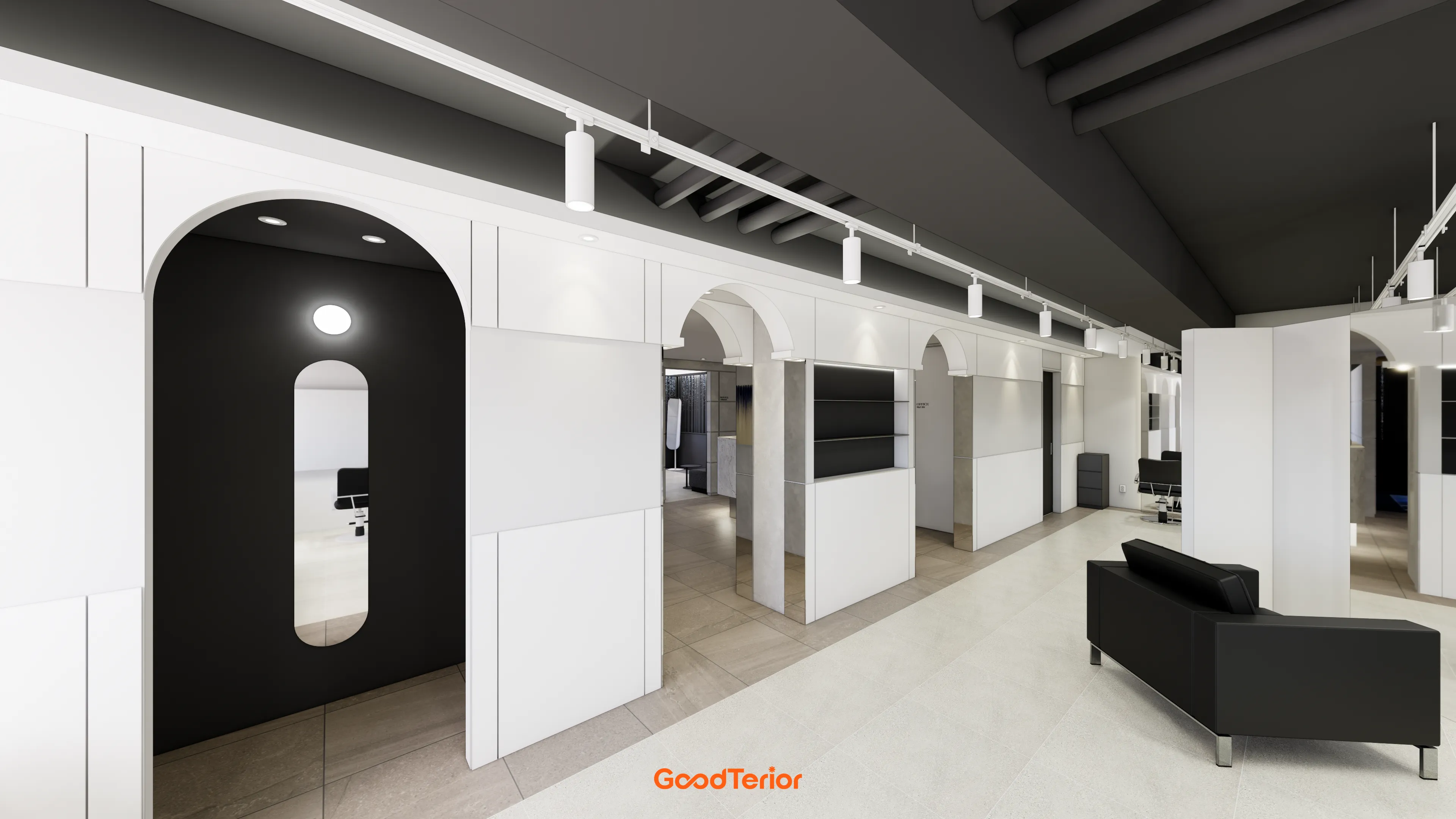 철산 46평 미용실 인테리어 디자인 15번 컷