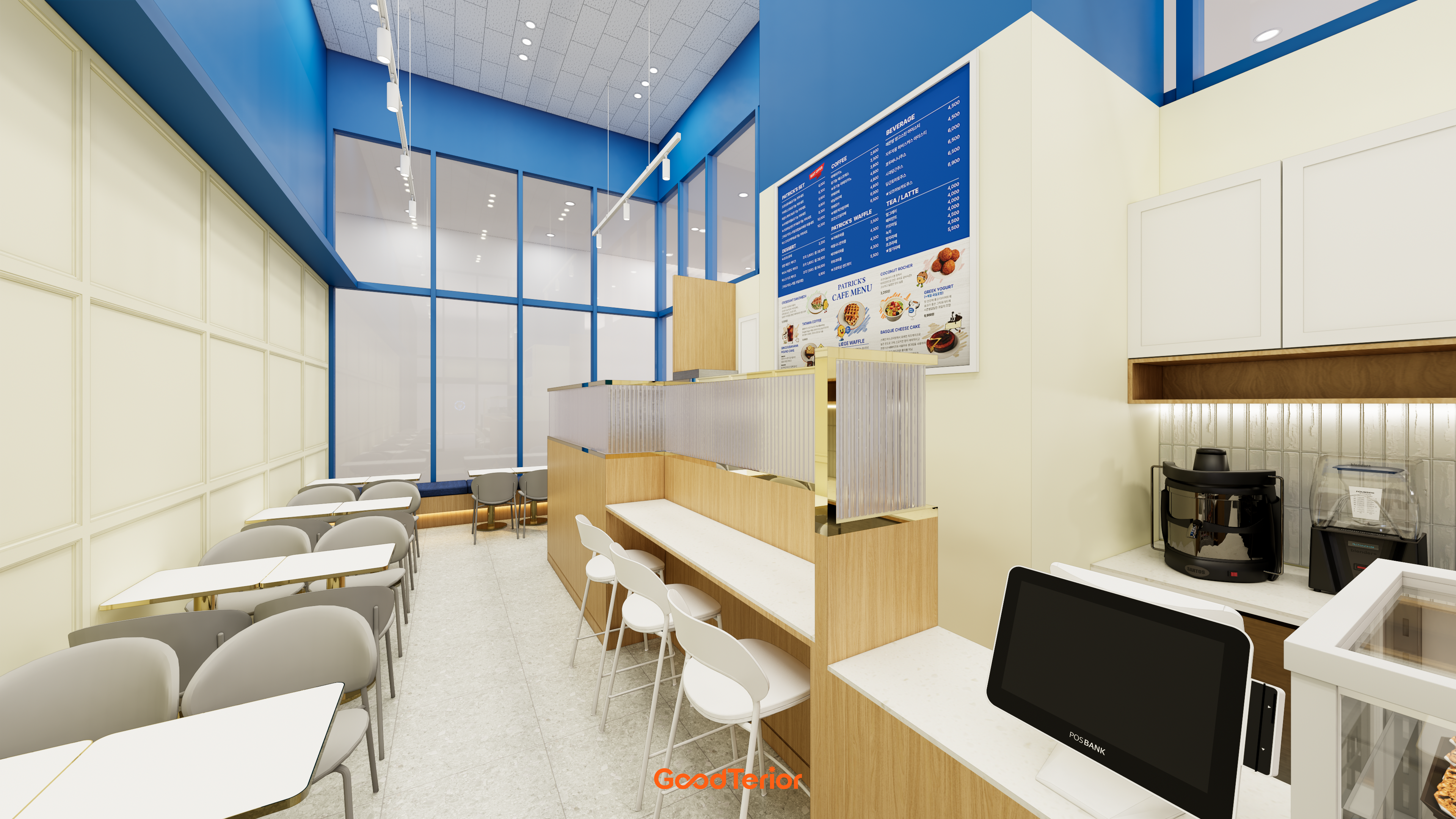 마곡 패트릭스와플 카페 인테리어 디자인 9번 컷