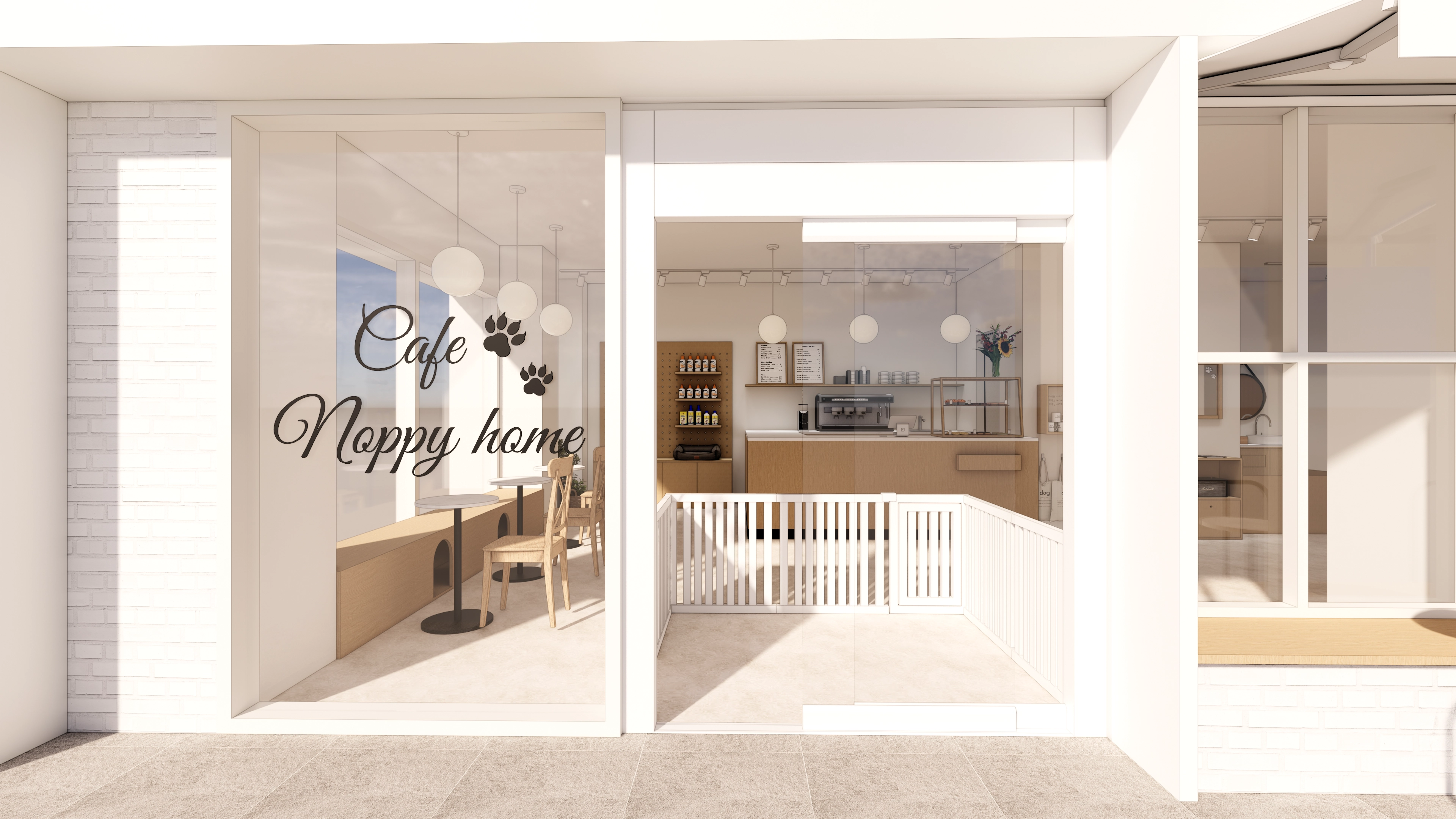22평 애견카페 인테리어 디자인 16번 컷