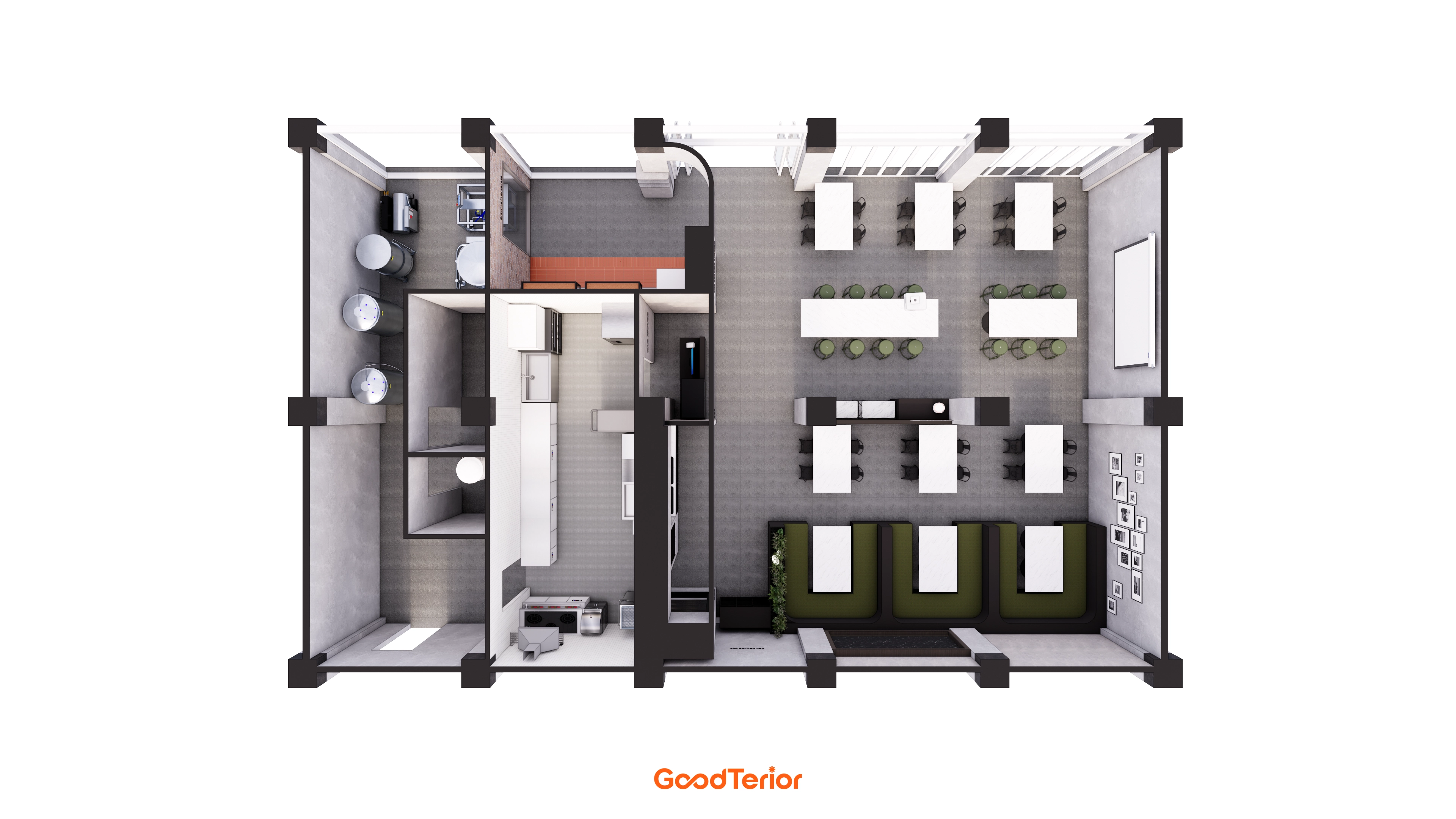 마포 60평대 탭하우스 인테리어 투시도 1번 컷