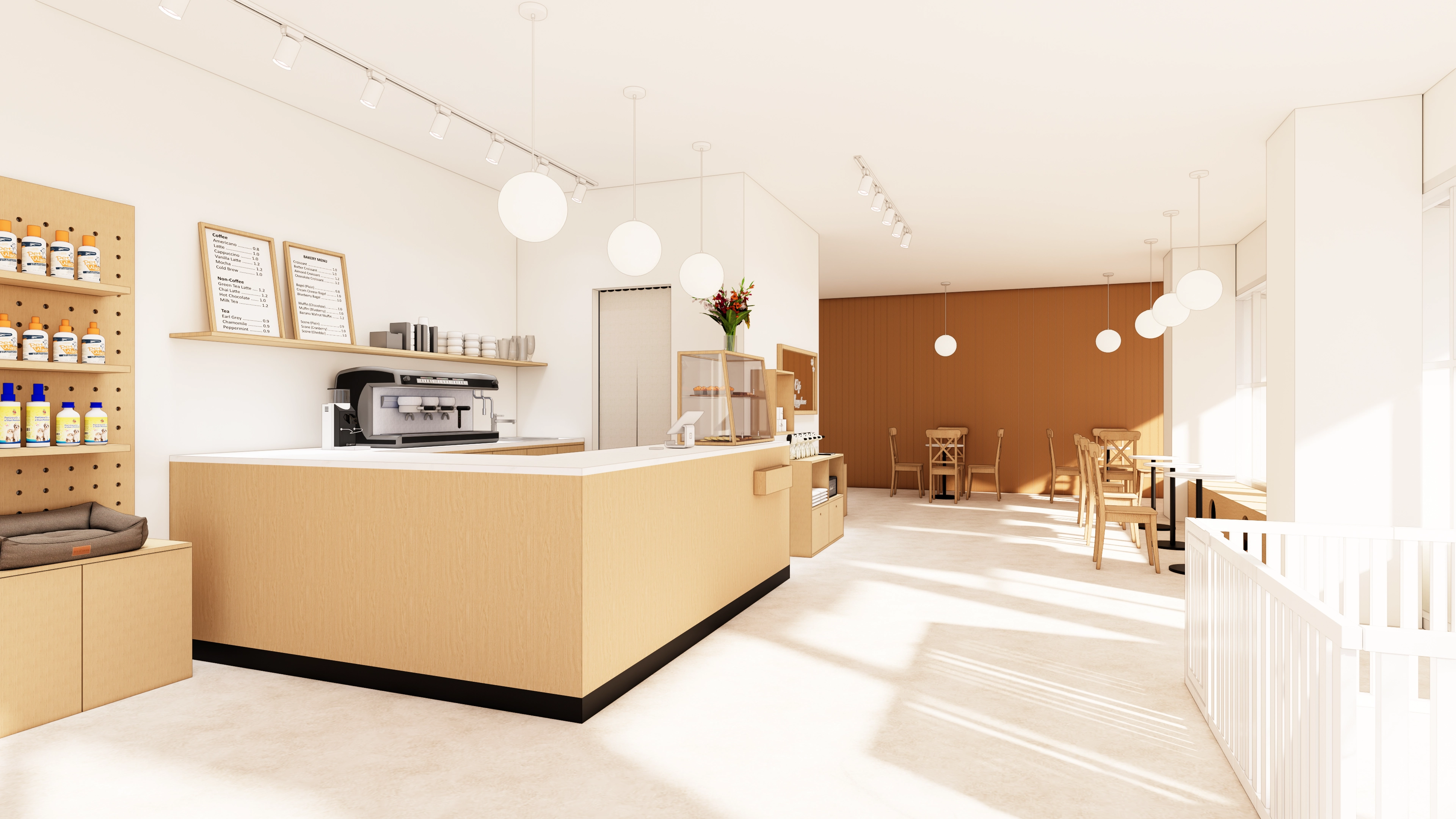 22평 애견카페 인테리어 디자인 10번 컷