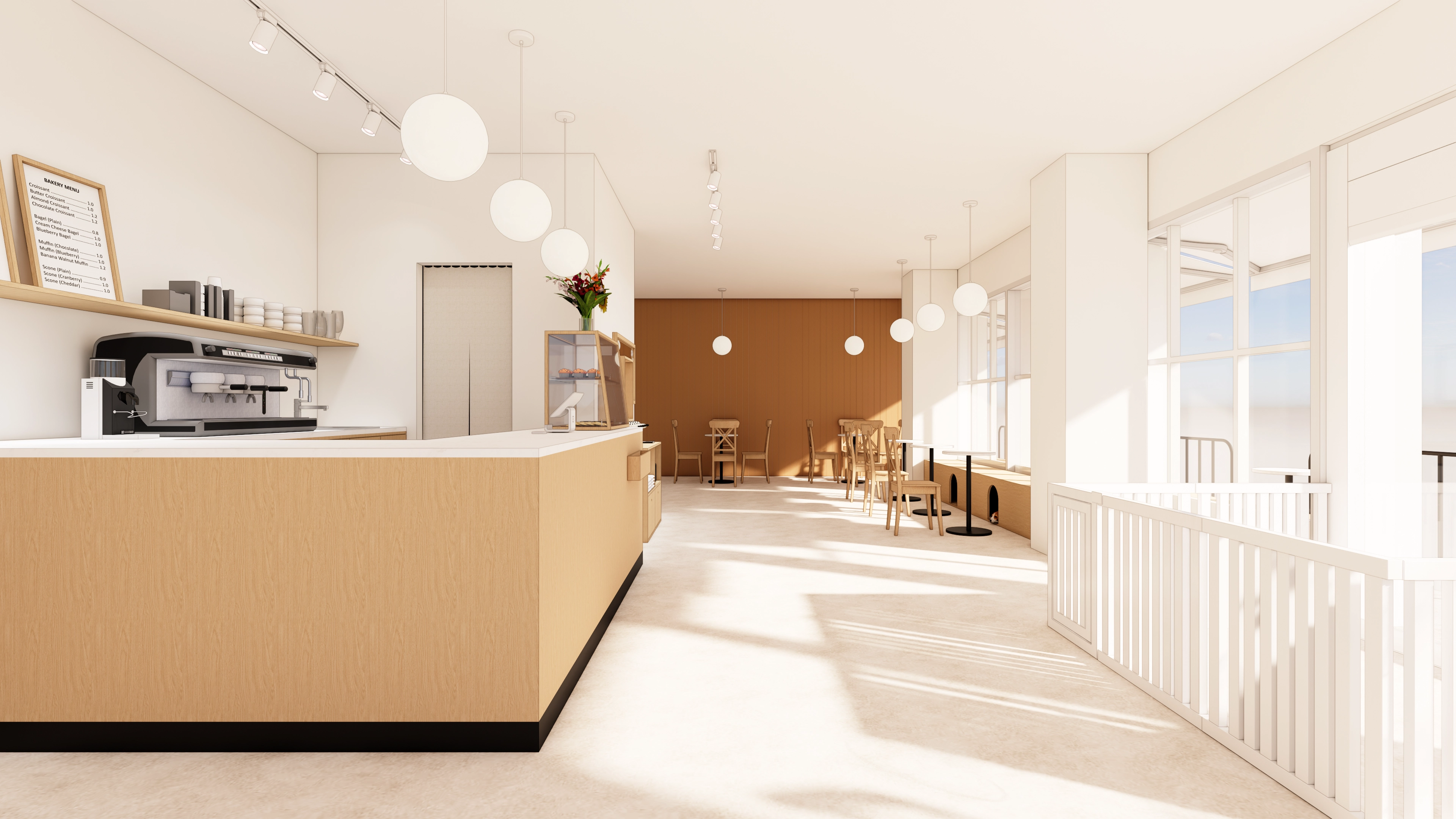 22평 애견카페 인테리어 디자인 6번 컷