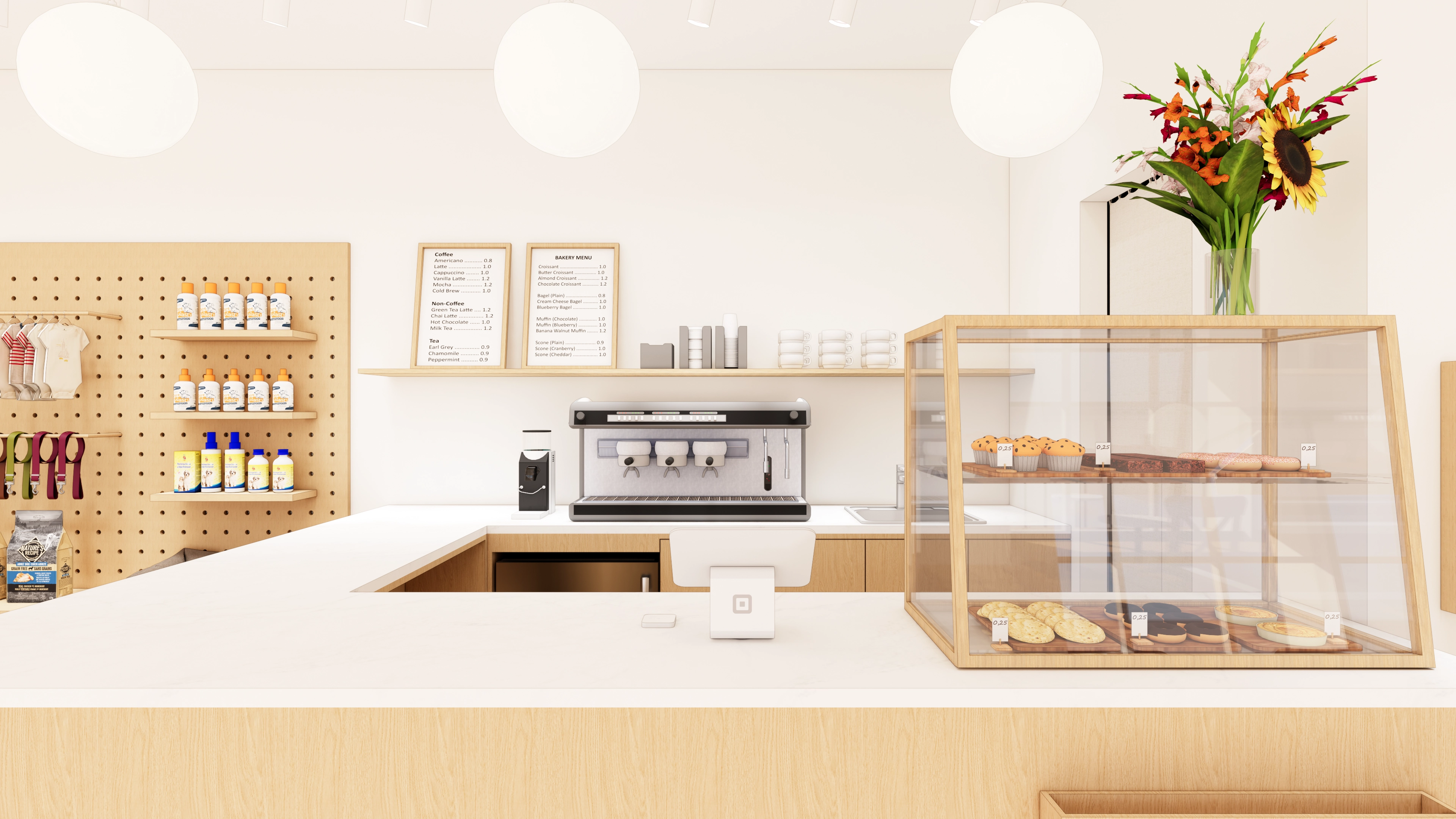 22평 애견카페 인테리어 디자인 13번 컷