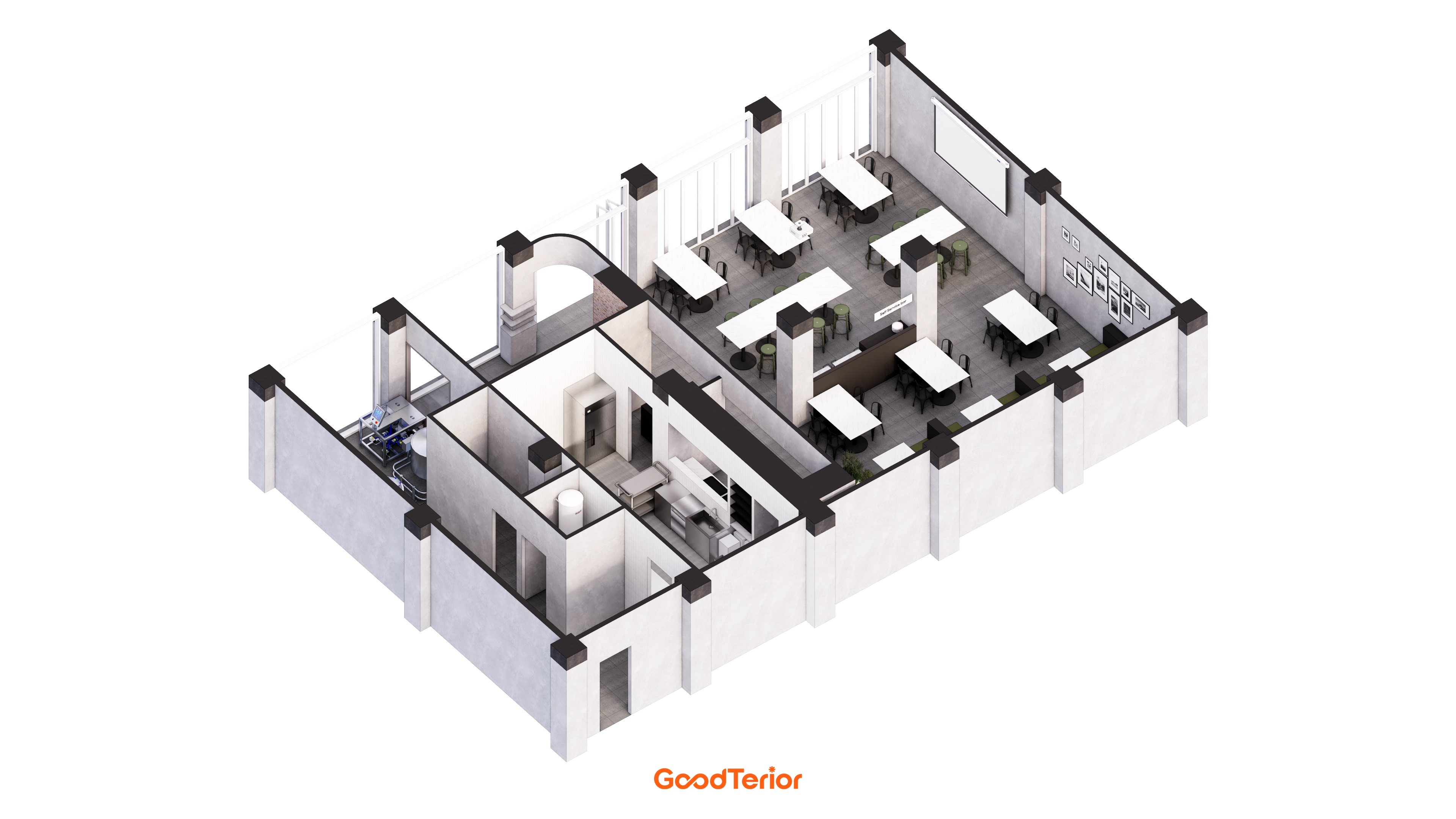 마포 60평대 탭하우스 인테리어 투시도 2번 컷
