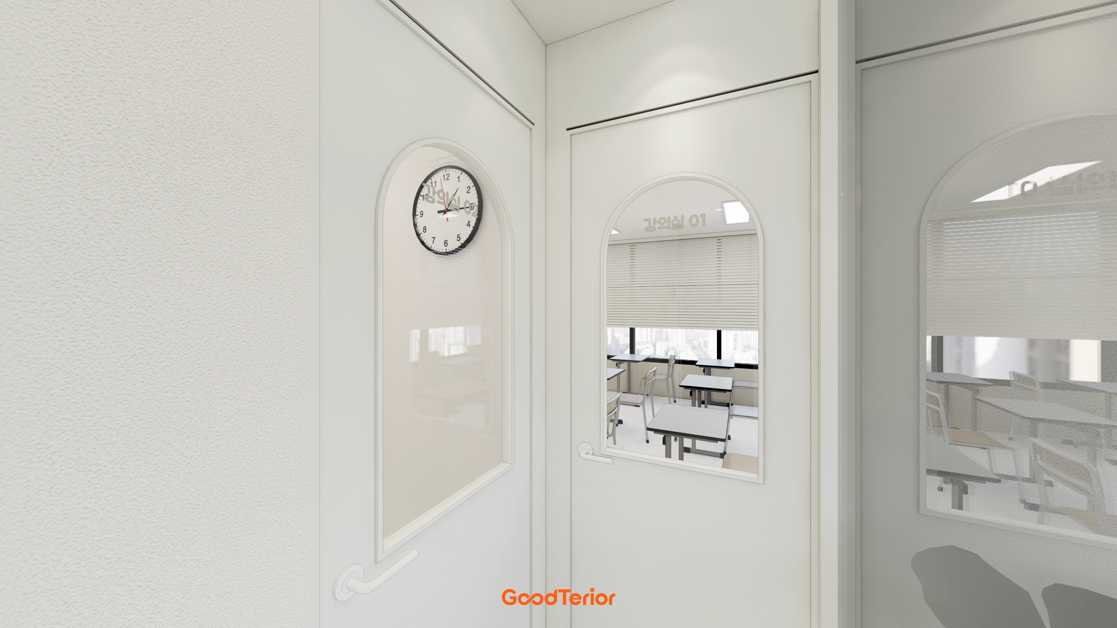 경기광주 19평 수학학원 인테리어 디자인 2번 컷