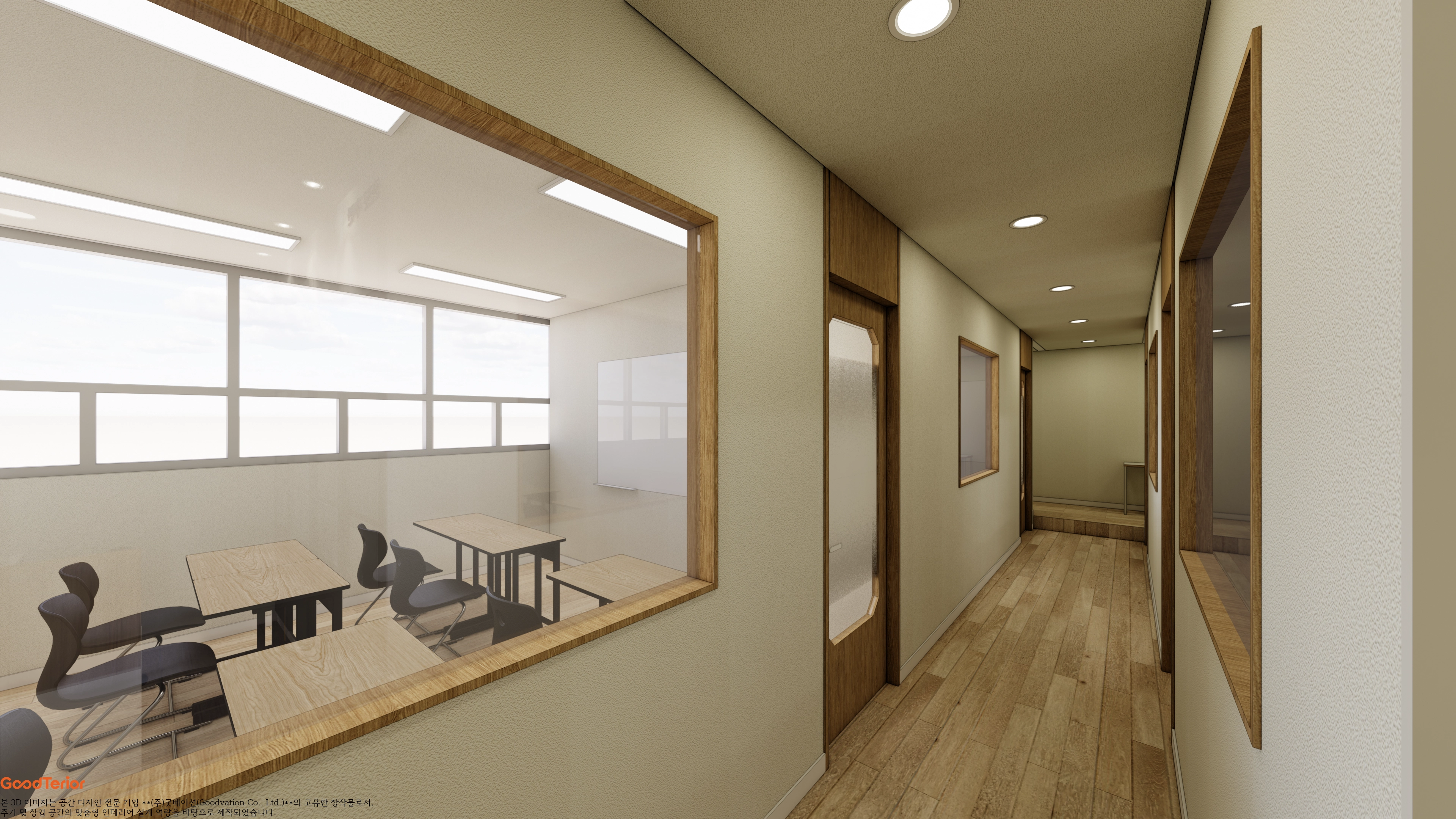 인천 36평 맨틀수학 학원 인테리어 시공사례 디자인 3번 컷