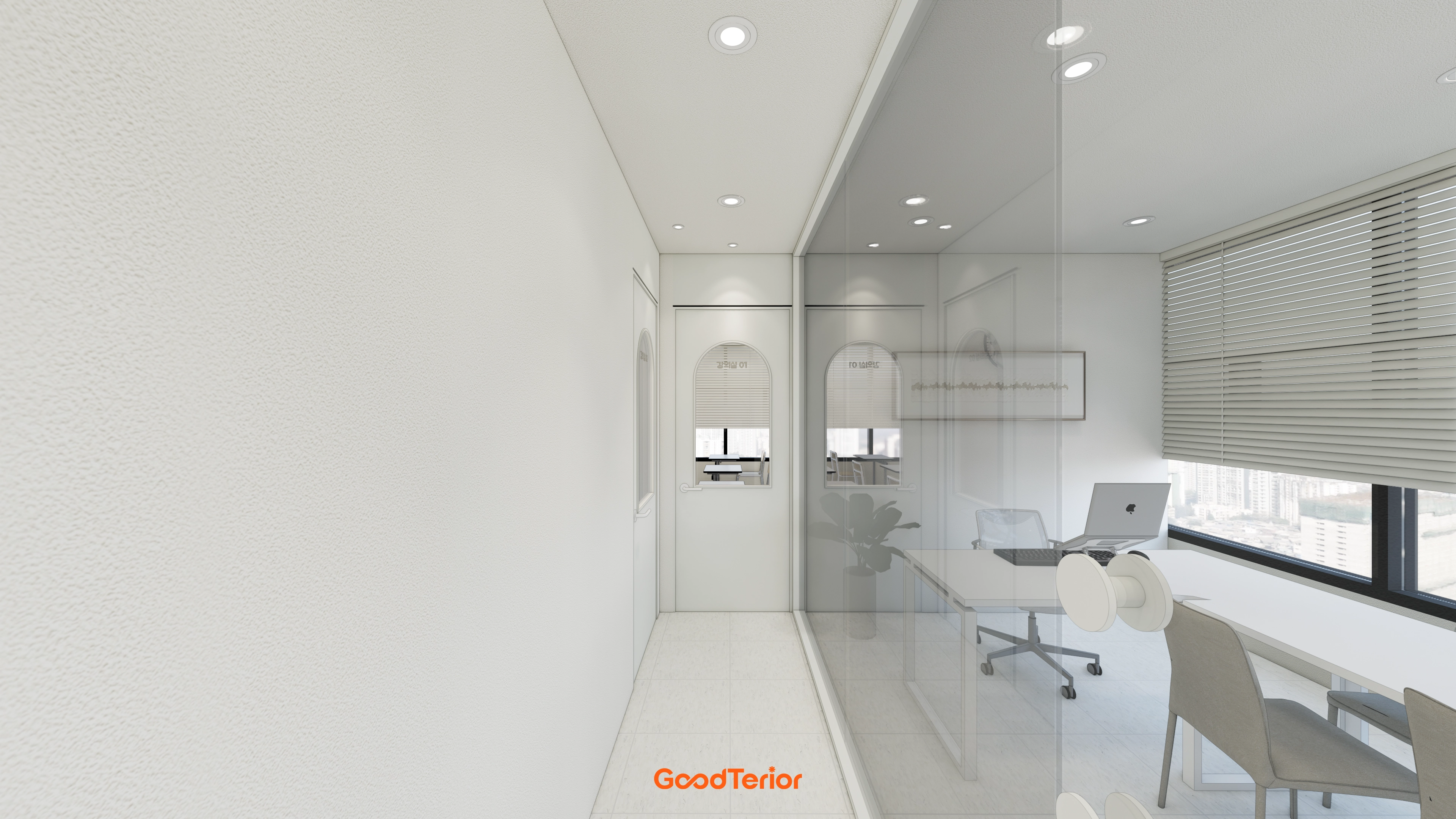 경기광주 19평 수학학원 인테리어 디자인 1번 컷