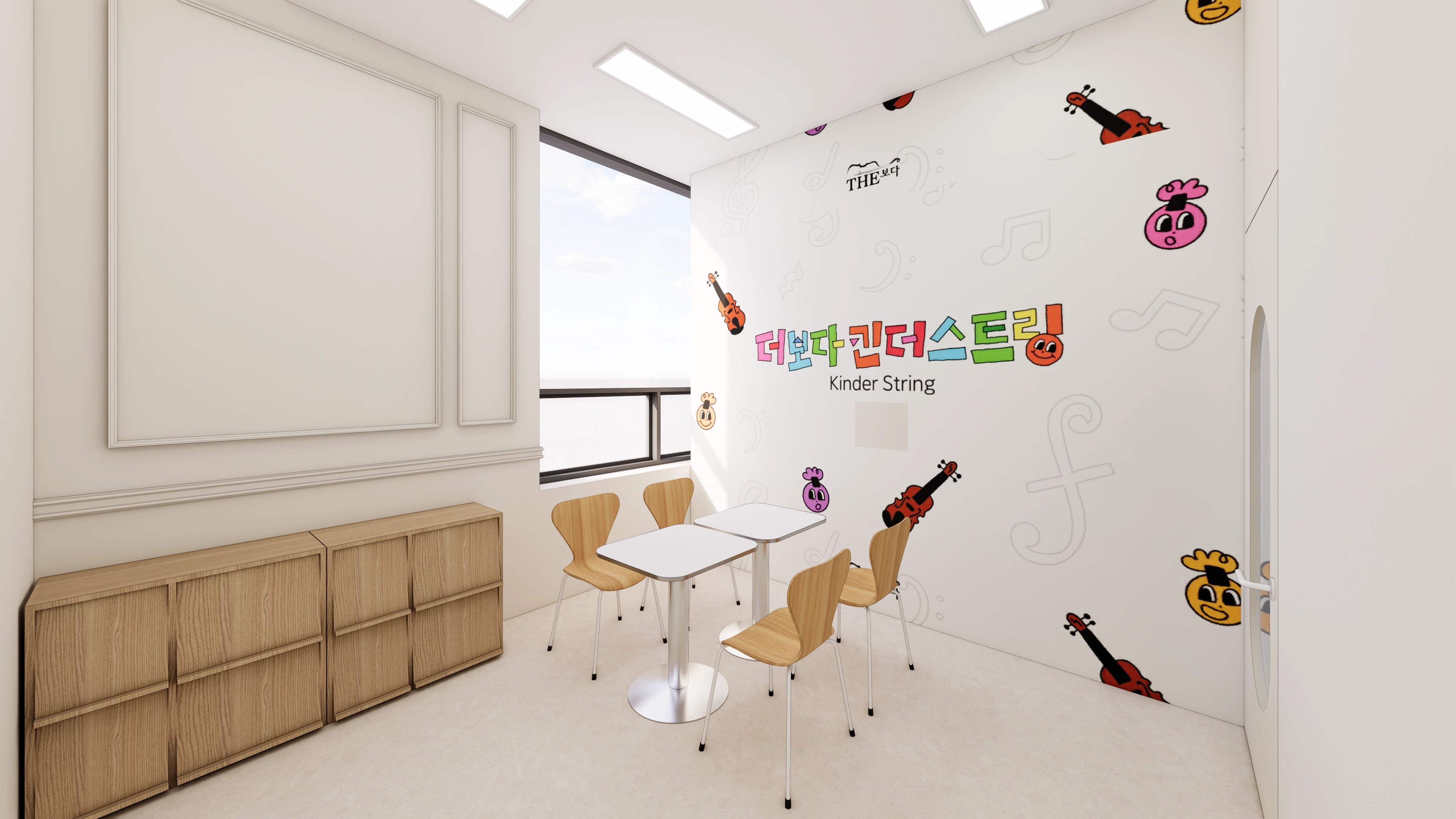 부천 23평 음악학원 인테리어 디자인 14번 컷