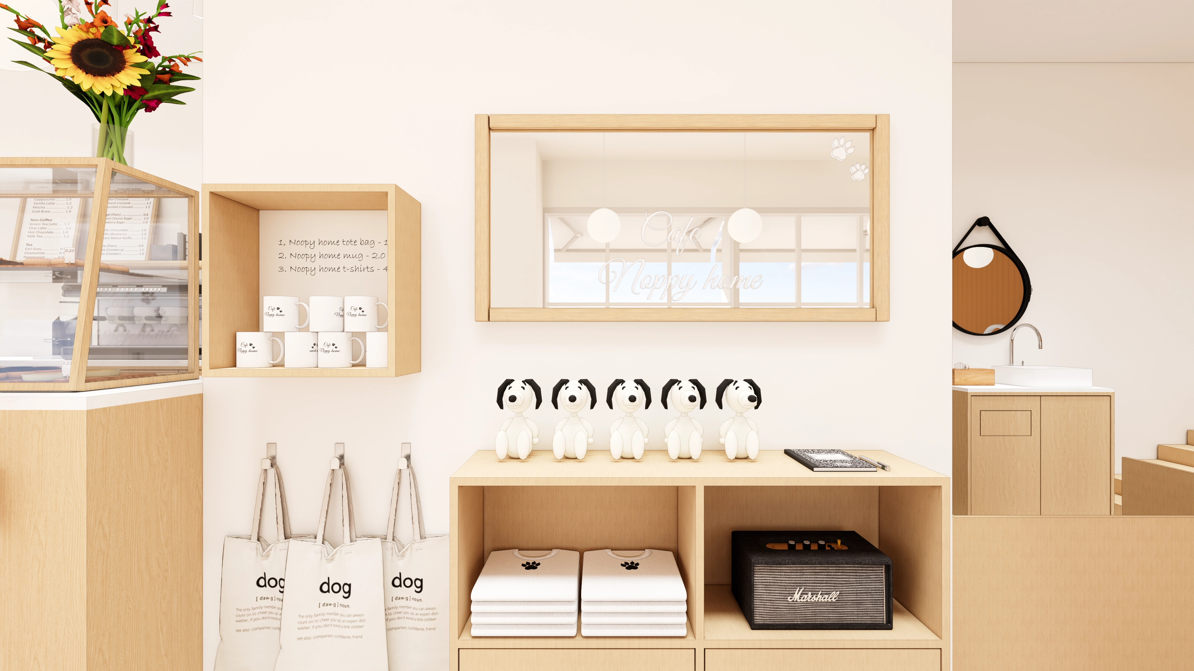 22평 애견카페 인테리어 디자인 14번 컷